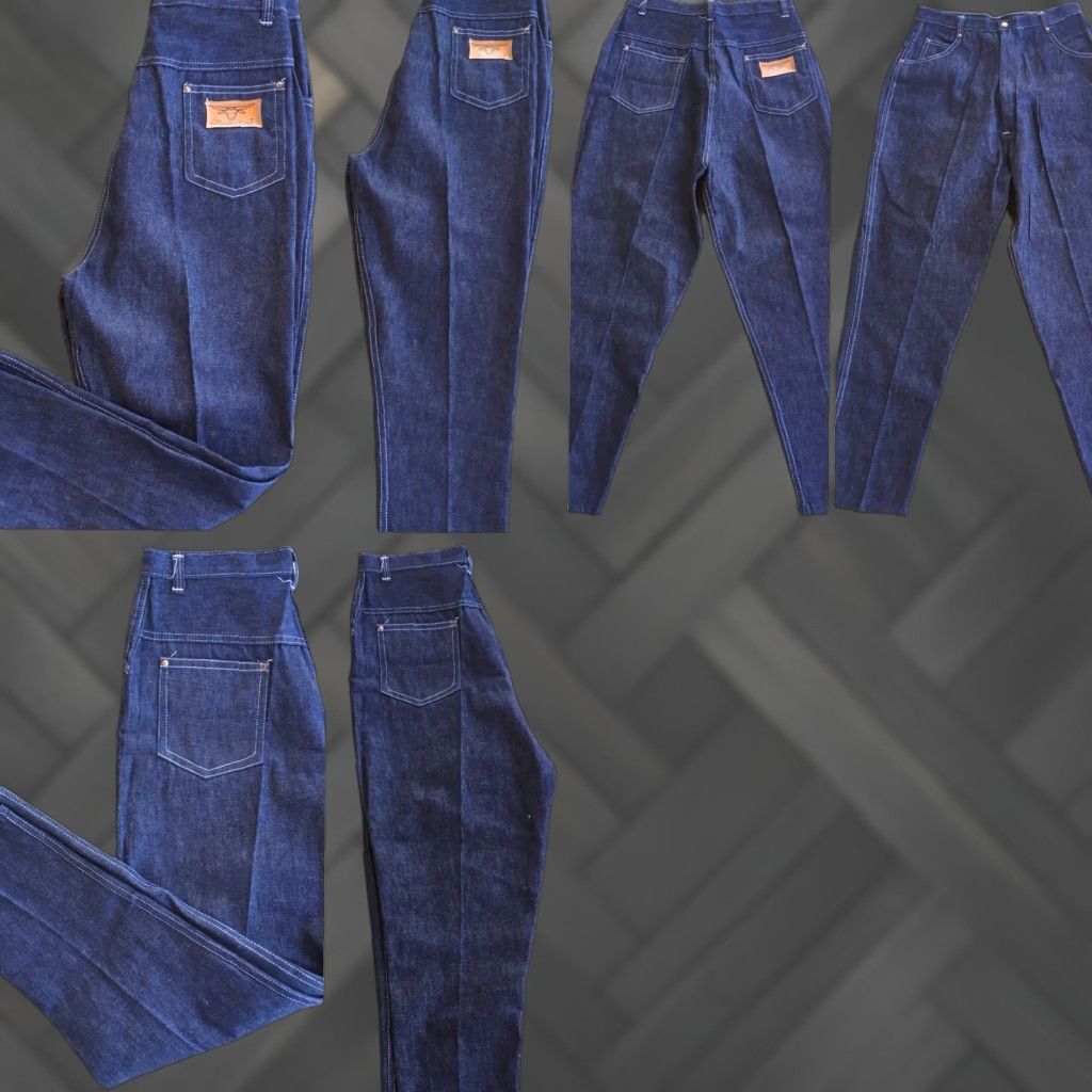 Vintage VINTAGE Trail King Jeans High Waist Size 16 28” Waist Western Rockabilly Denim Blue Casual Mens Size 38" / US 16 / IT 52 - 1 Thumbnail