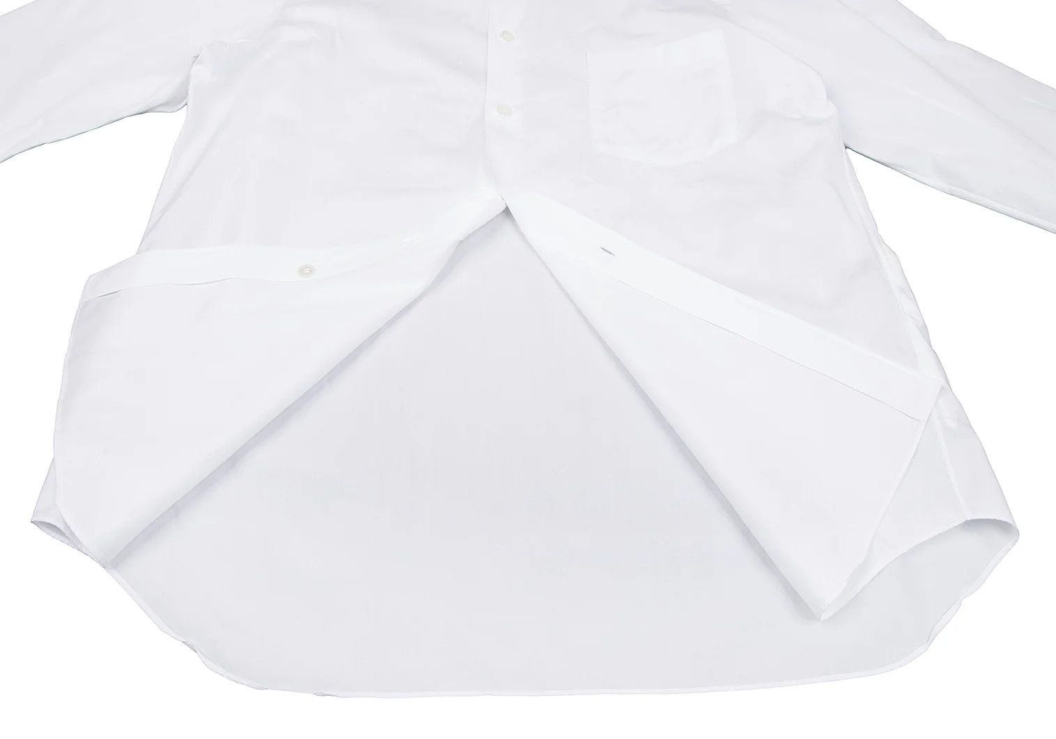 Comme des Garcons Homme Plus Basic Cotton Shirt in White, Size M Size US M / EU 48-50 / 2 - 10 Thumbnail