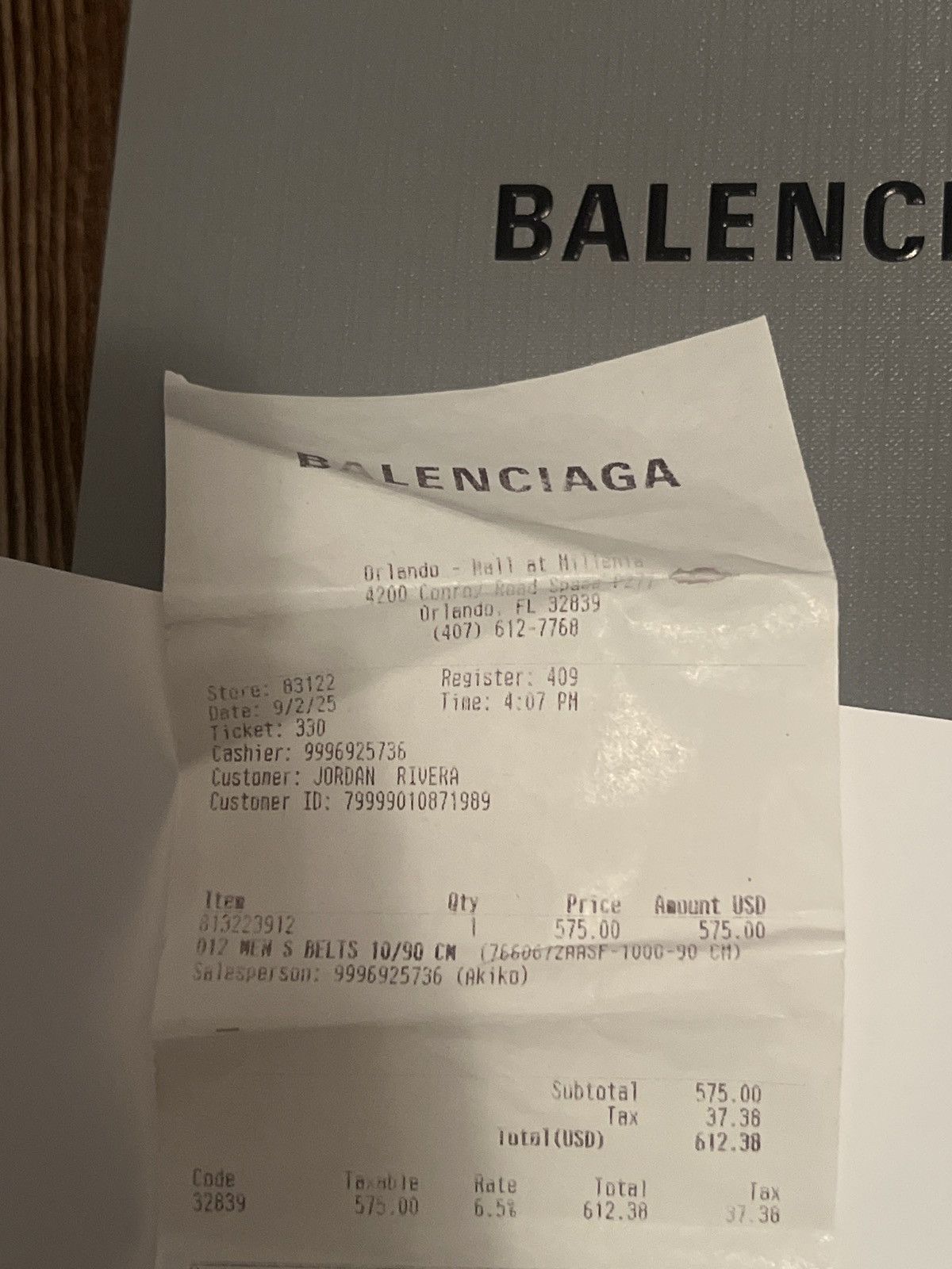 Balenciaga Balenciaga double b belt Size 34 - 4 Thumbnail