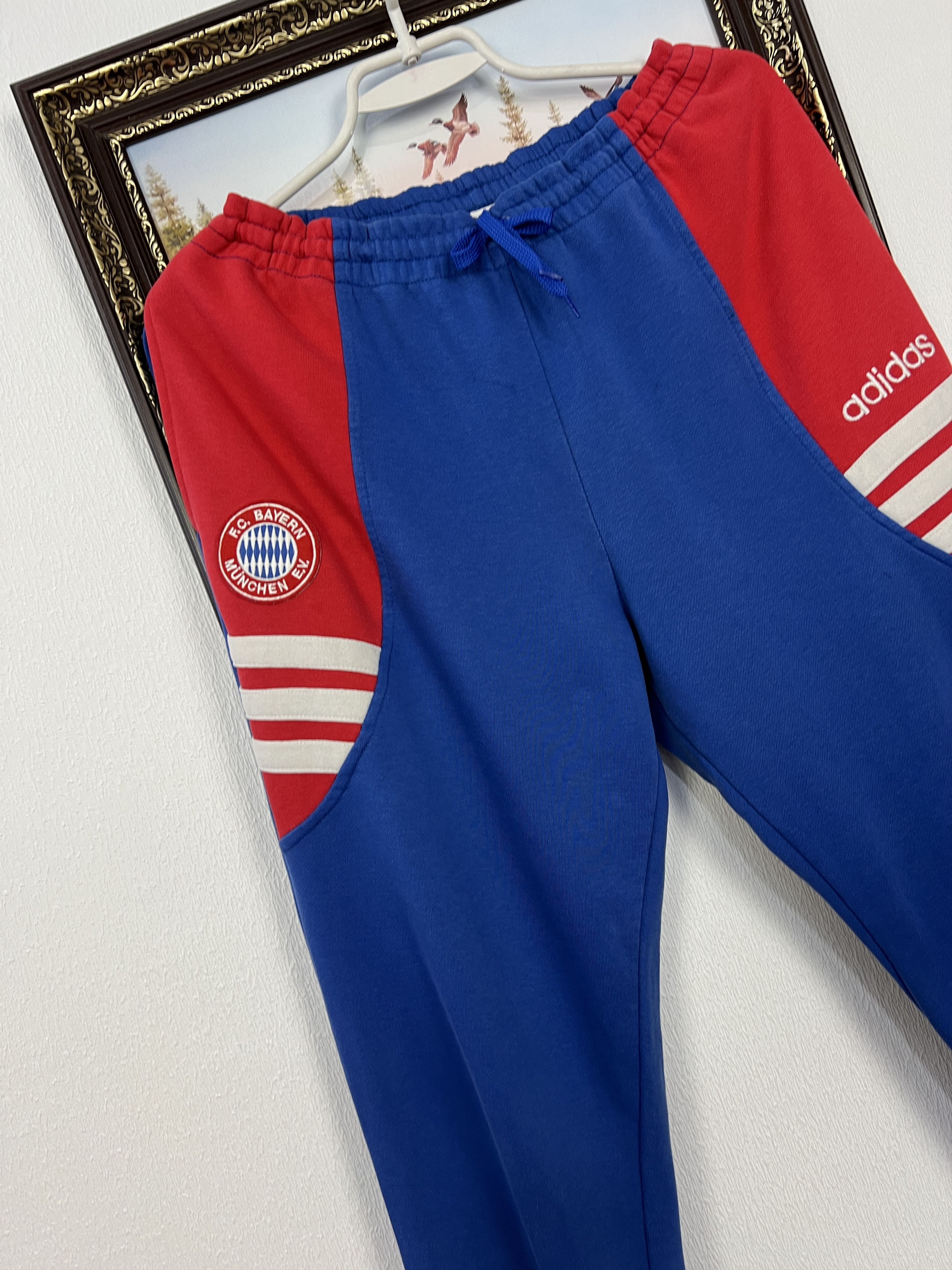 Adidas Vintage 90's Adidas Bayern Munich Football Pants Soccer L Size US 34 / EU 50 - 3 Thumbnail