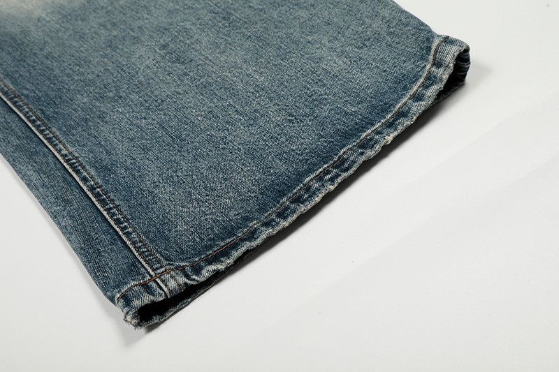 Vintage American retro washed distressed men's jeans Size US 32 / EU 48 - 6 Thumbnail