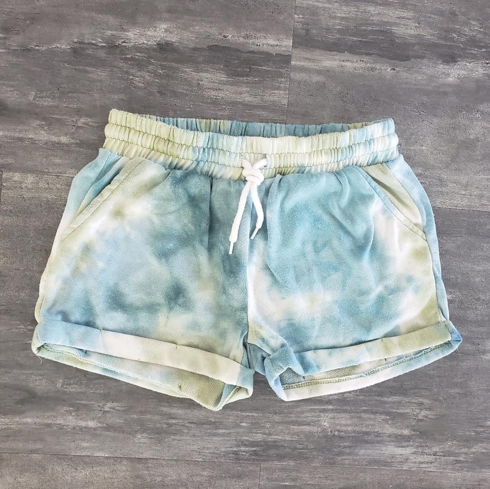Designer Multicolored Tie Dyed LS Sweat Short Size 28" / US 6 / IT 42 - 1 Thumbnail