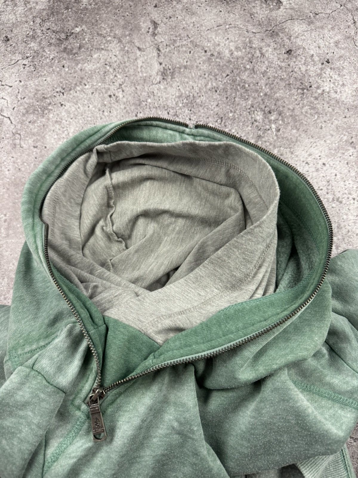 Hysteric Glamour VTG Y2K RICK OWENS STYLE AVANT GARDE ASSYMETRICAL ZIP HOODIE Size US M / EU 48-50 / 2 - 8 Thumbnail
