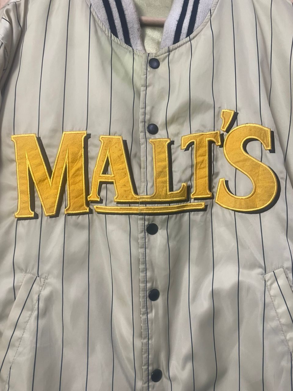 Designer × Vintage Vintage Malt’s beer Varsity Jacket Reversable Size US M / EU 48-50 / 2 - 4 Thumbnail