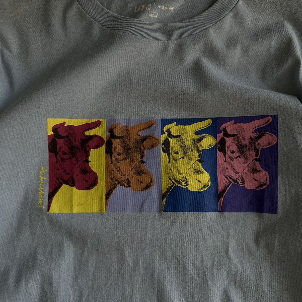 Uniqlo Vintage Uniqlo Andy Warhol T-shirts Big Logo Cows Y2K 00s Size US L / EU 52-54 / 3 - 6 Thumbnail