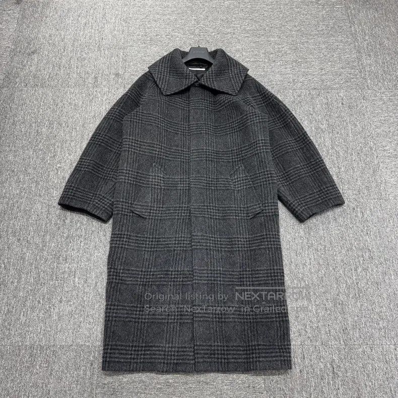 Balenciaga Balenciaga Plaid overcoat Size XXS / US 00 / IT 34 - 1 Thumbnail