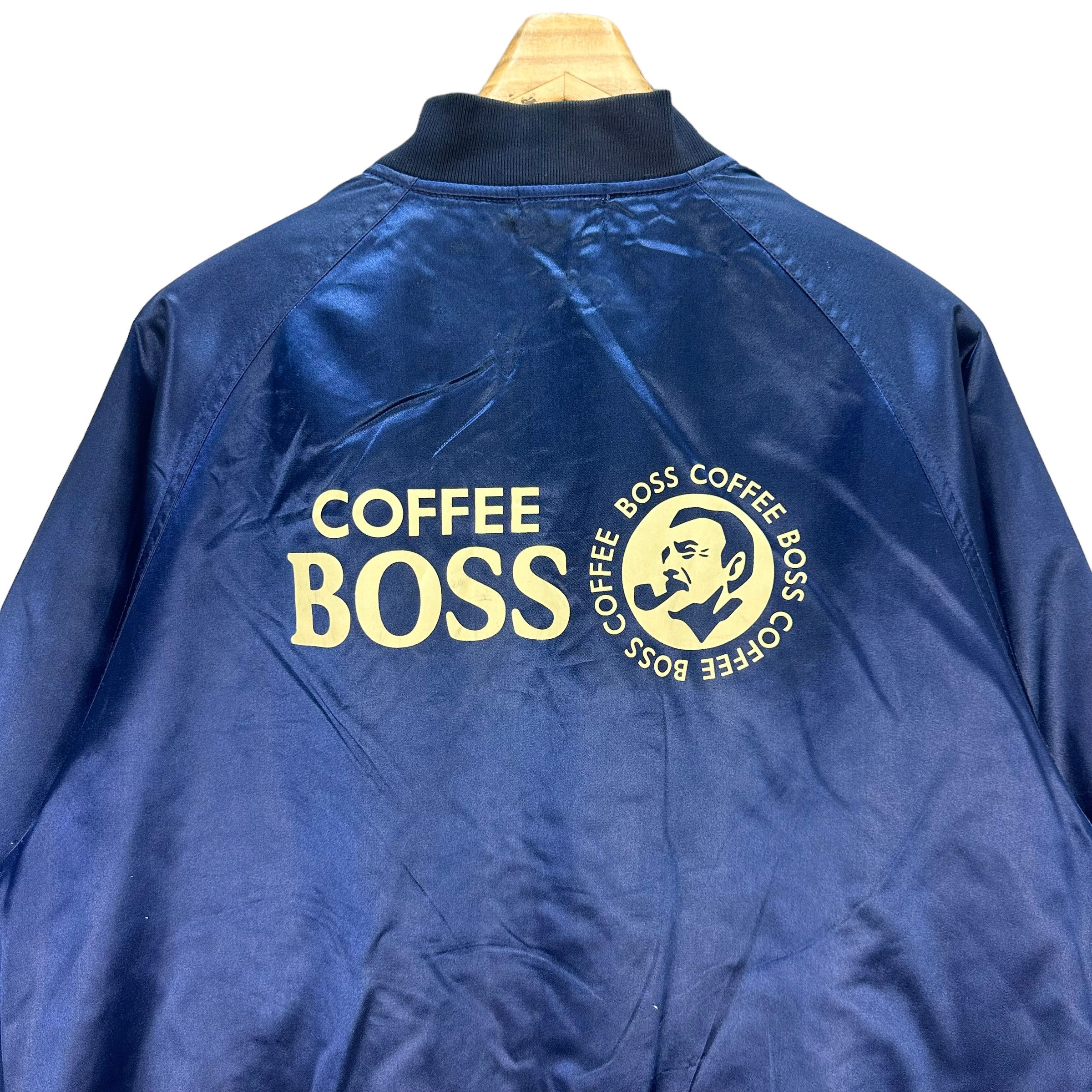 Japanese Brand SUNTORY COFFEE BOSS BIG LOGO COACH JACKET #7481-148 Size US L / EU 52-54 / 3 - 11 Thumbnail