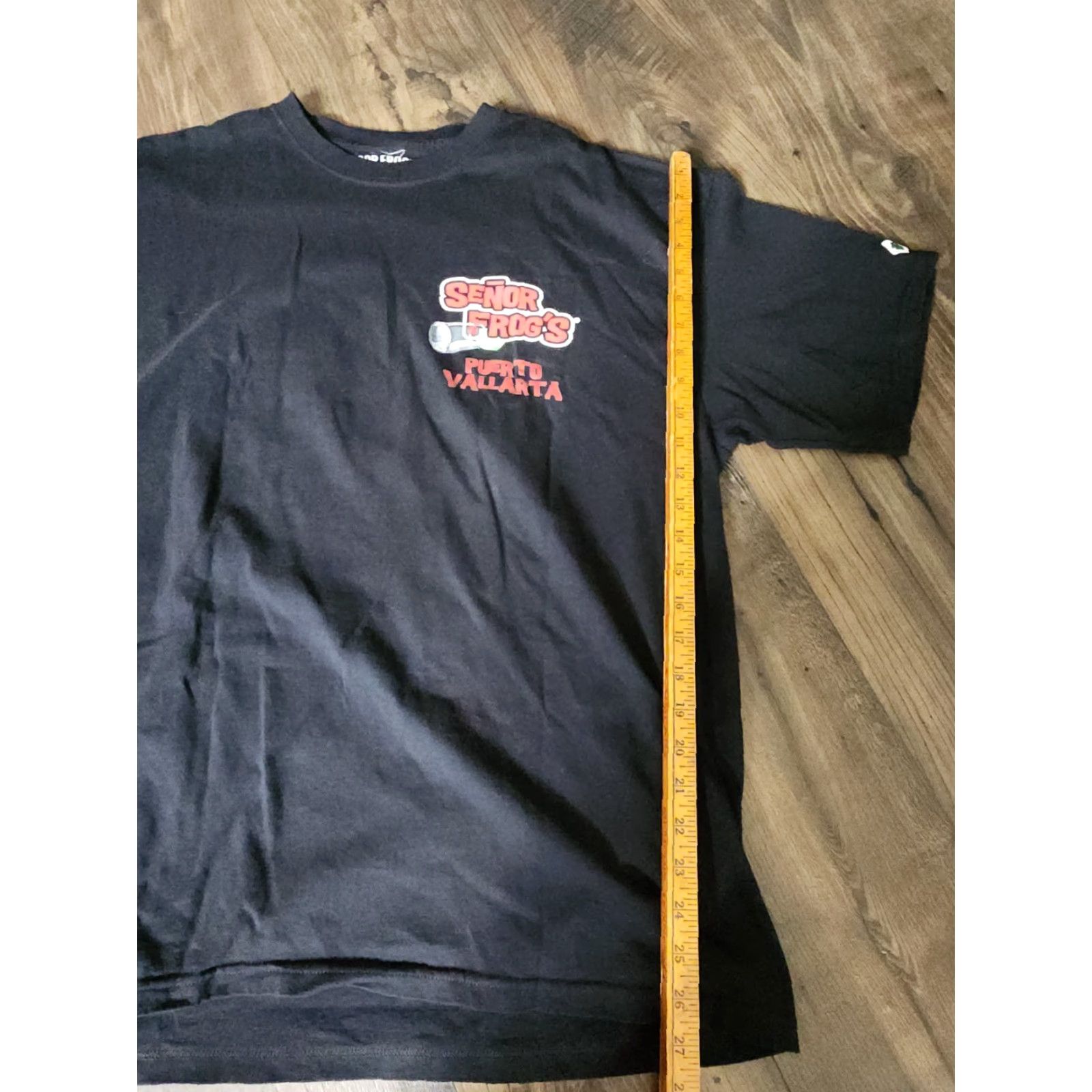 Vintage Senor Frog’s Puerto Vallarta Mens T-Shirt 2XL Black Short Sleeve Crew Neck Funny Travel Classic Logo Size US XXL / EU 58 / 5 - 4 Thumbnail