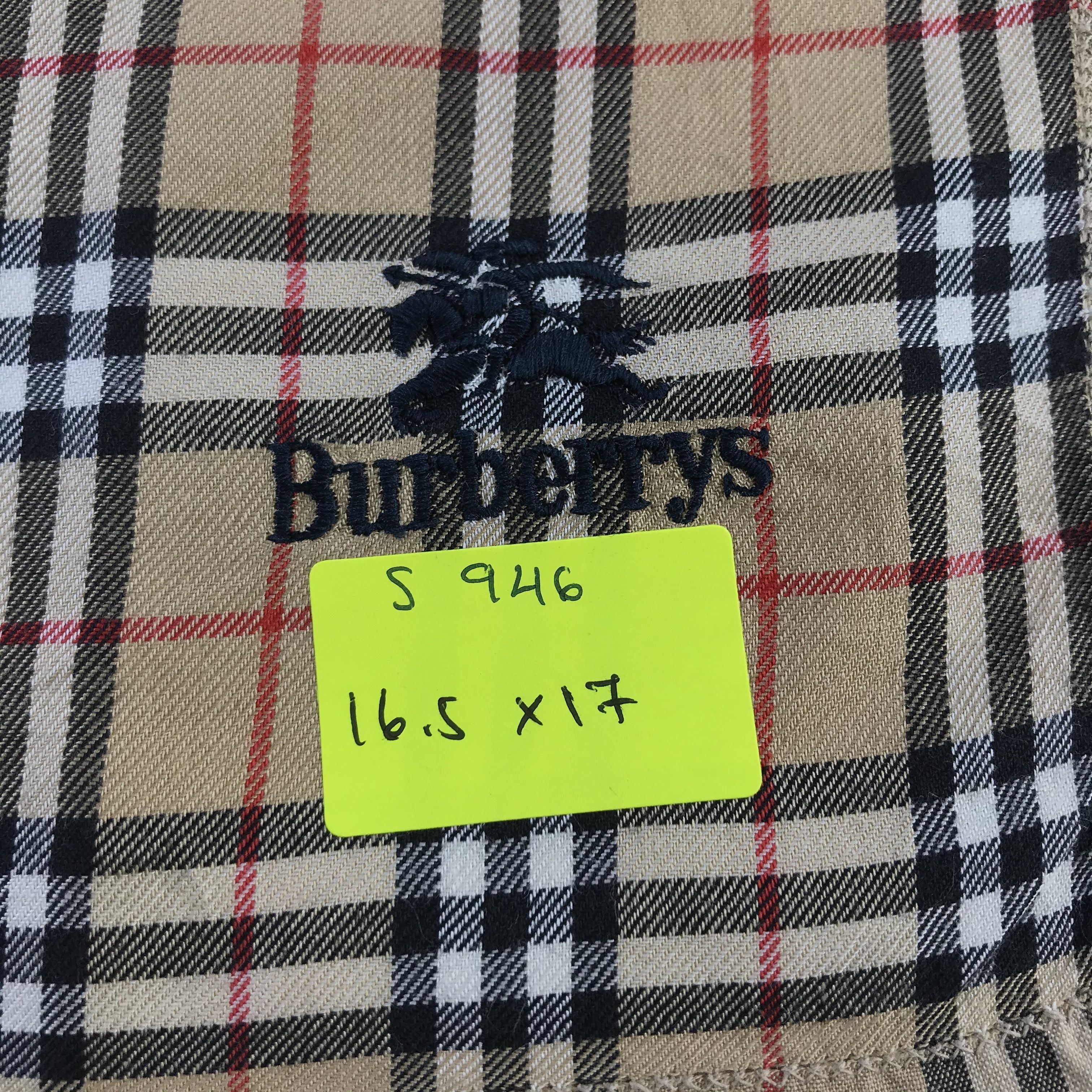 Burberry × Vintage Burberry Bandana / Handkerchief / Neckerchief - S946 Size ONE SIZE - 5 Thumbnail