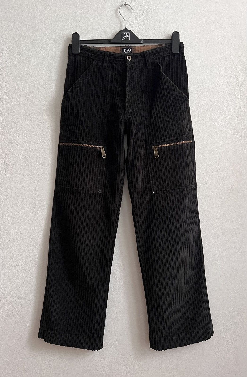 Dolce & Gabbana 2000s Dolce & Gabbana Corduroy multi zip trousers Size US 30 / EU 46 - 1 Thumbnail