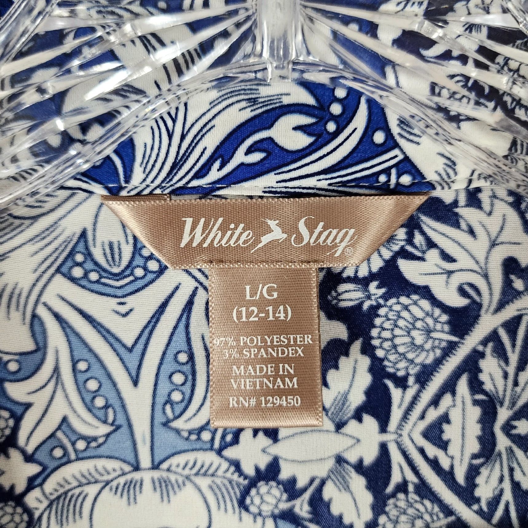 Vintage VINTAGE White Stag Women's Floral Blouse Long Sleeve Button Up Size L Blue Size L / US 10 / IT 46 - 4 Thumbnail