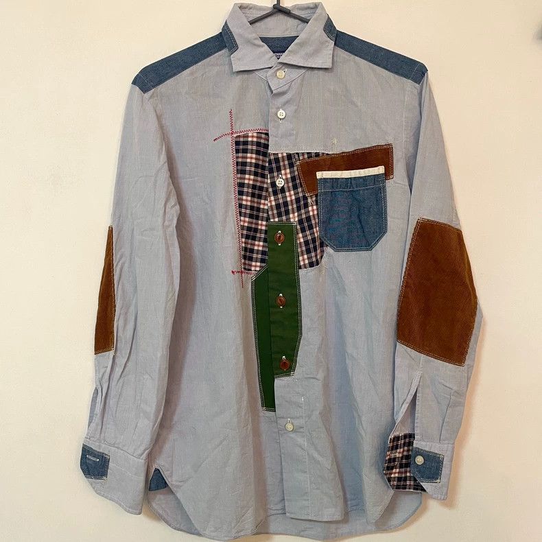 Junya Watanabe Junya Watanabe Stitched denim plaid corduroy light blue sp Size US M / EU 48-50 / 2 - 1 Thumbnail