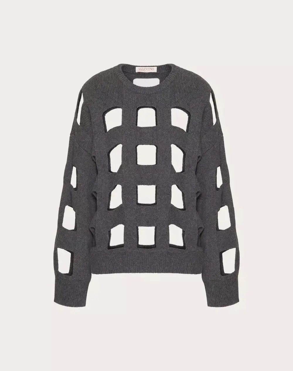 Valentino o1s1wg111125 Wool Jumper Sweater in Gray Size S / US 4 / IT 40 - 1 Thumbnail