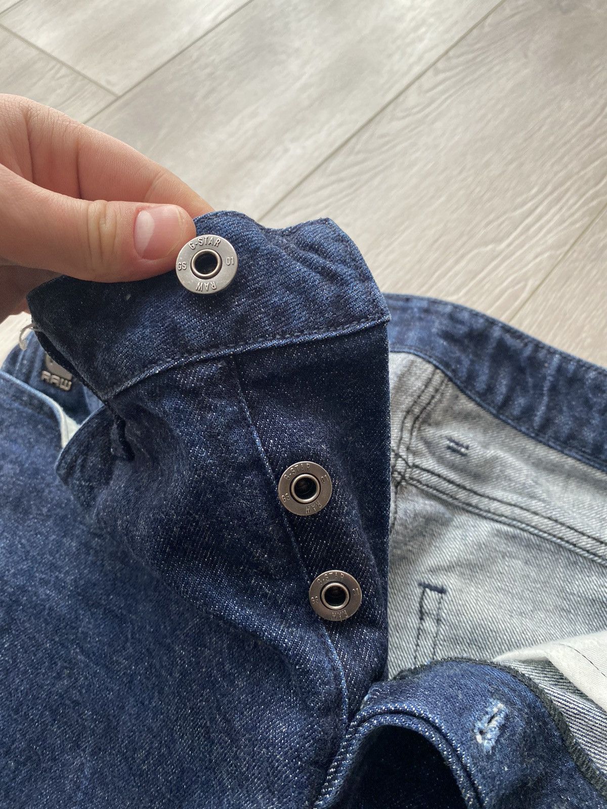 G-Star G Star Raw Motac Sec 3d Slim Dark Gray Denim Jeans Size US 30 / EU 46 - 7 Thumbnail