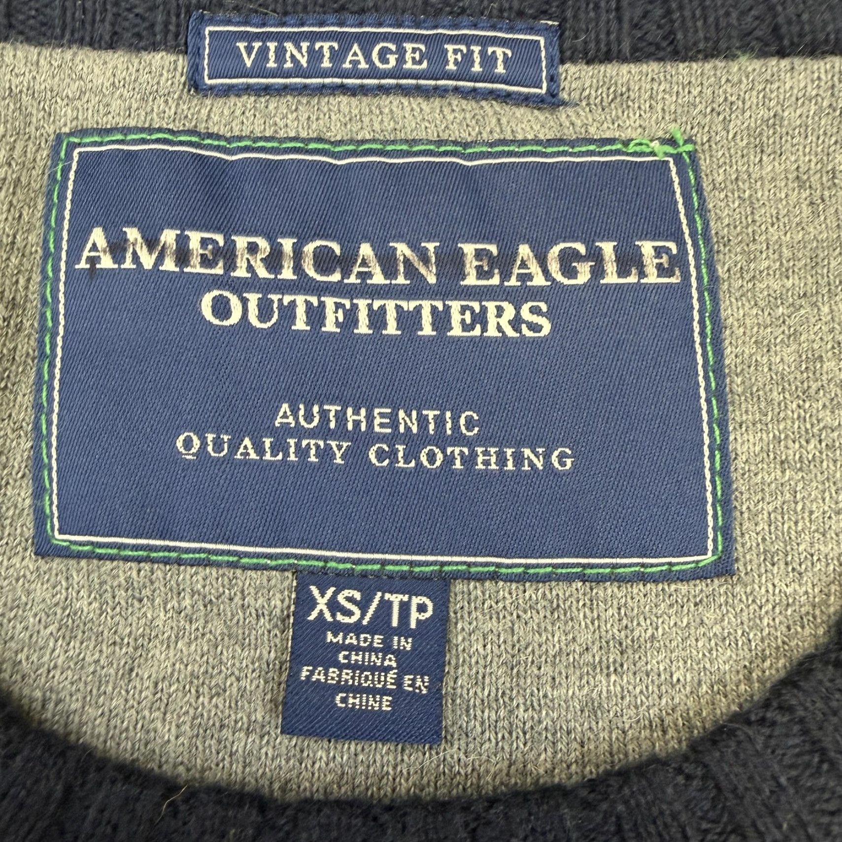 American Eagle Outfitters American Eagle Outfitters Sweater Mens XS Yellow Striped Knit Crewneck Logo Size US XS / EU 42 / 0 - 4 Thumbnail