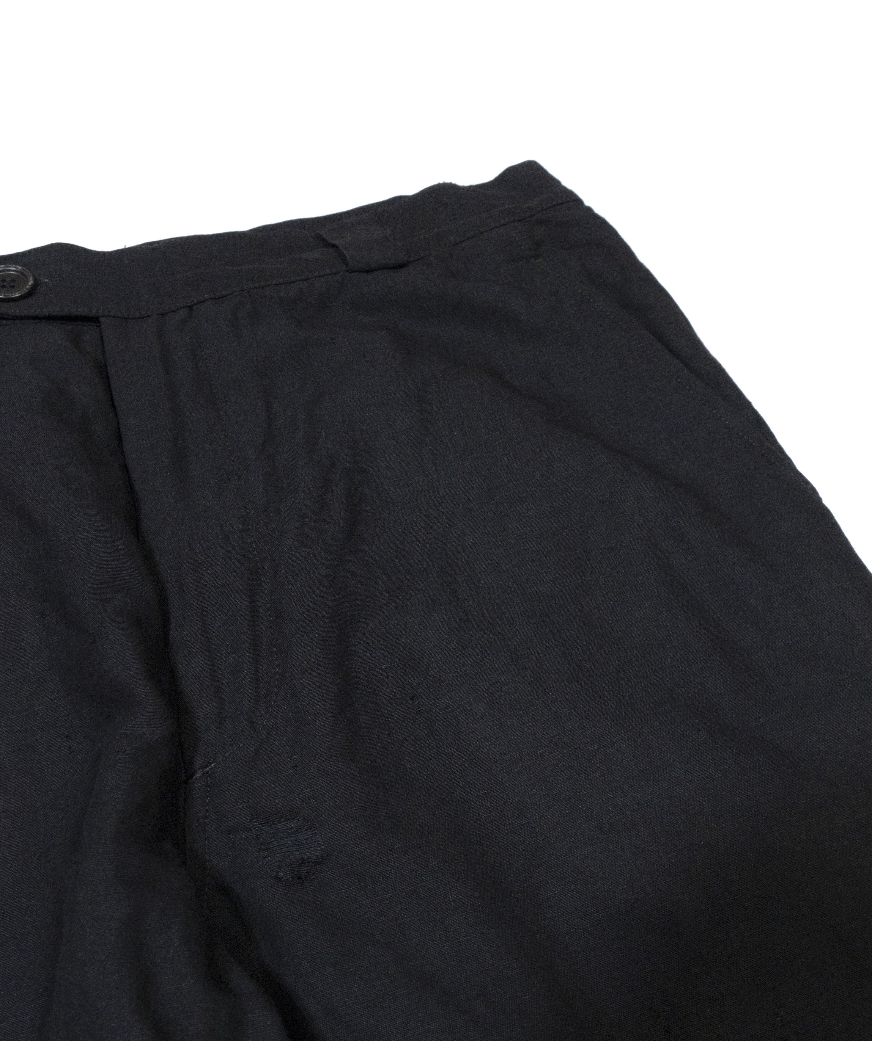 Moschino 90S Linen Blend Distressed Pants Vintage Size 27" / US 4 / IT 40 - 5 Thumbnail