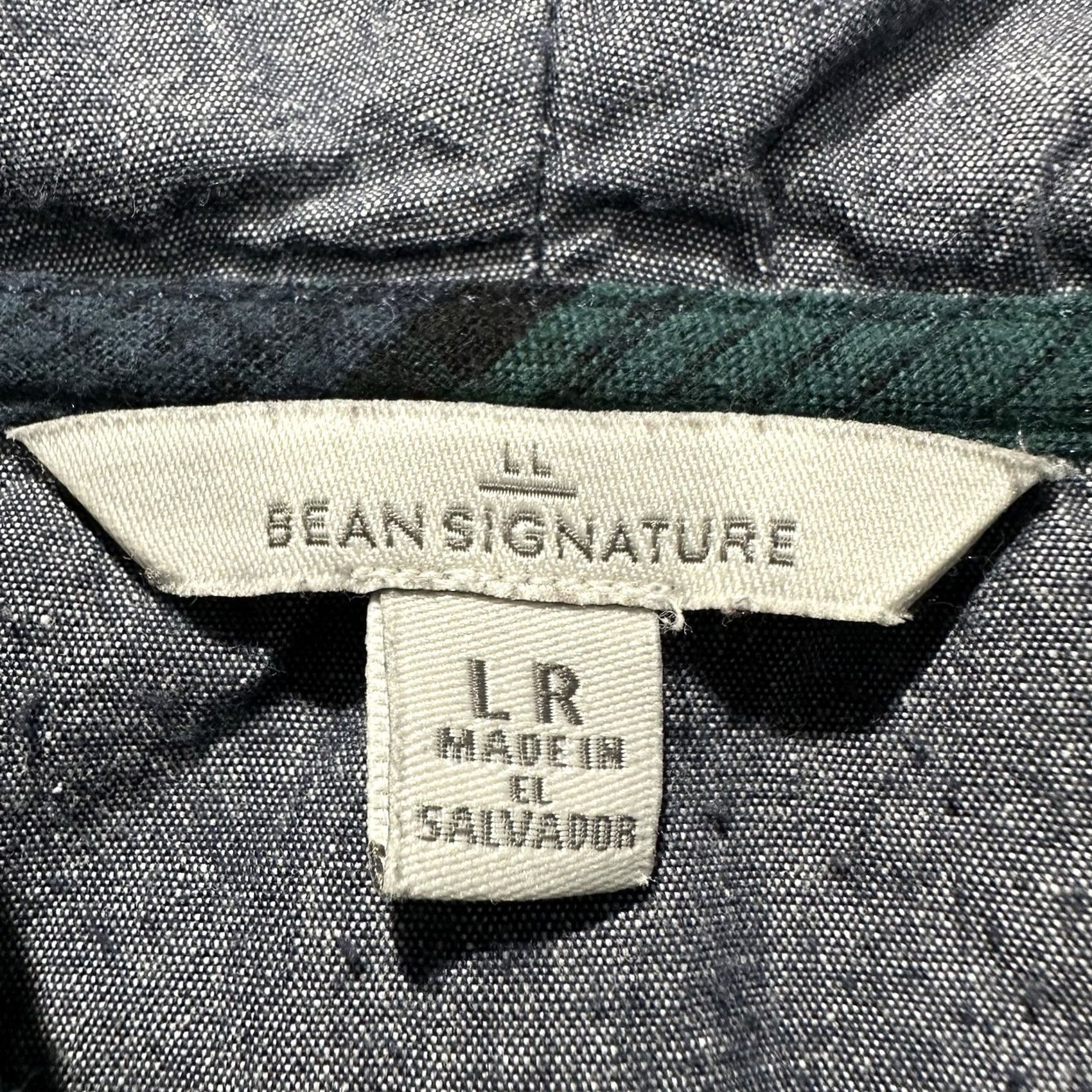 Vintage L.L. Bean Signature Shirt Women L Green Plaid Hoodie Classic Outdoor Archive Chamois 1958 Size L / US 10 / IT 46 - 4 Thumbnail