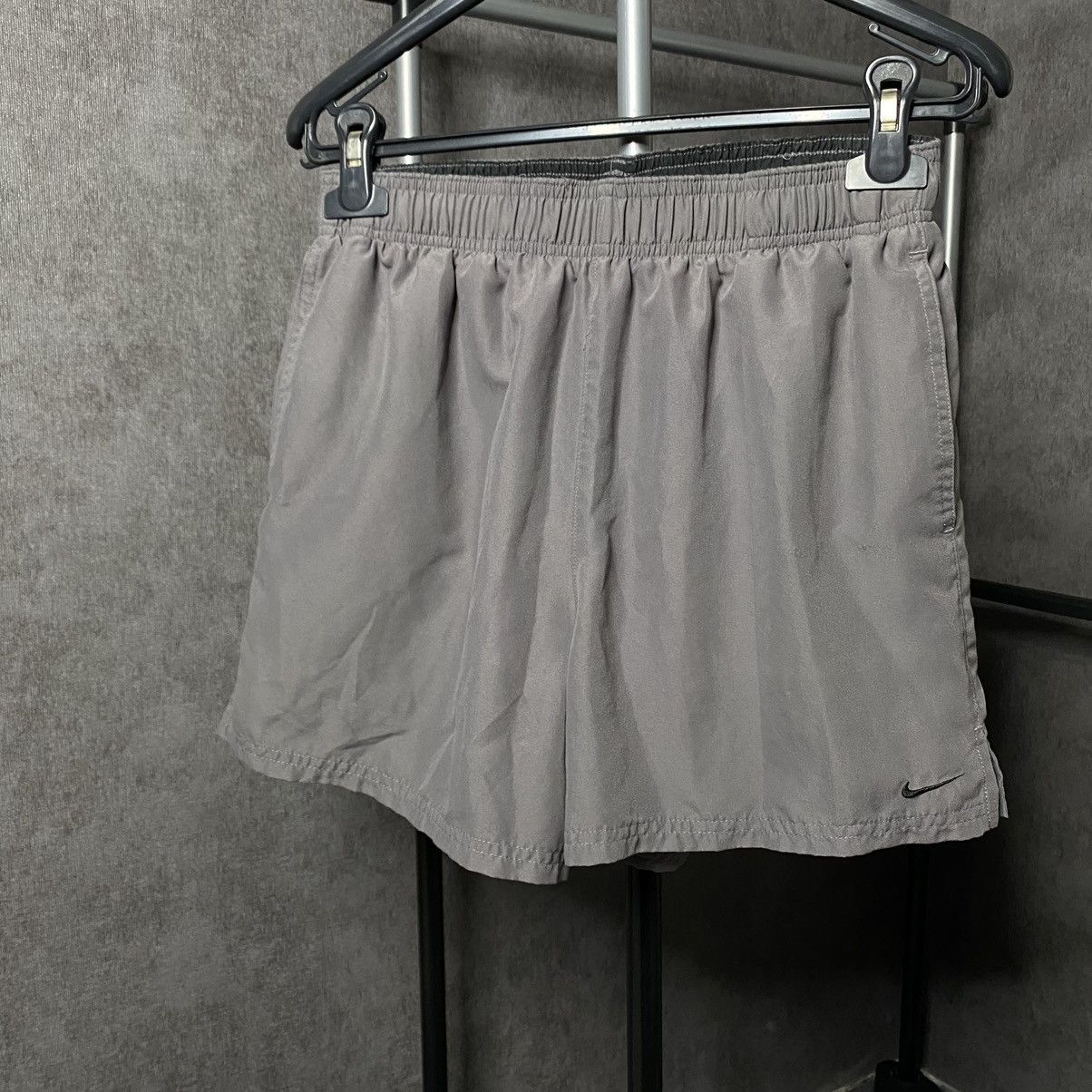 Nike × Vintage Y2k Nike drill nylon shorts small swoosh Size US 30 / EU 46 - 1 Thumbnail