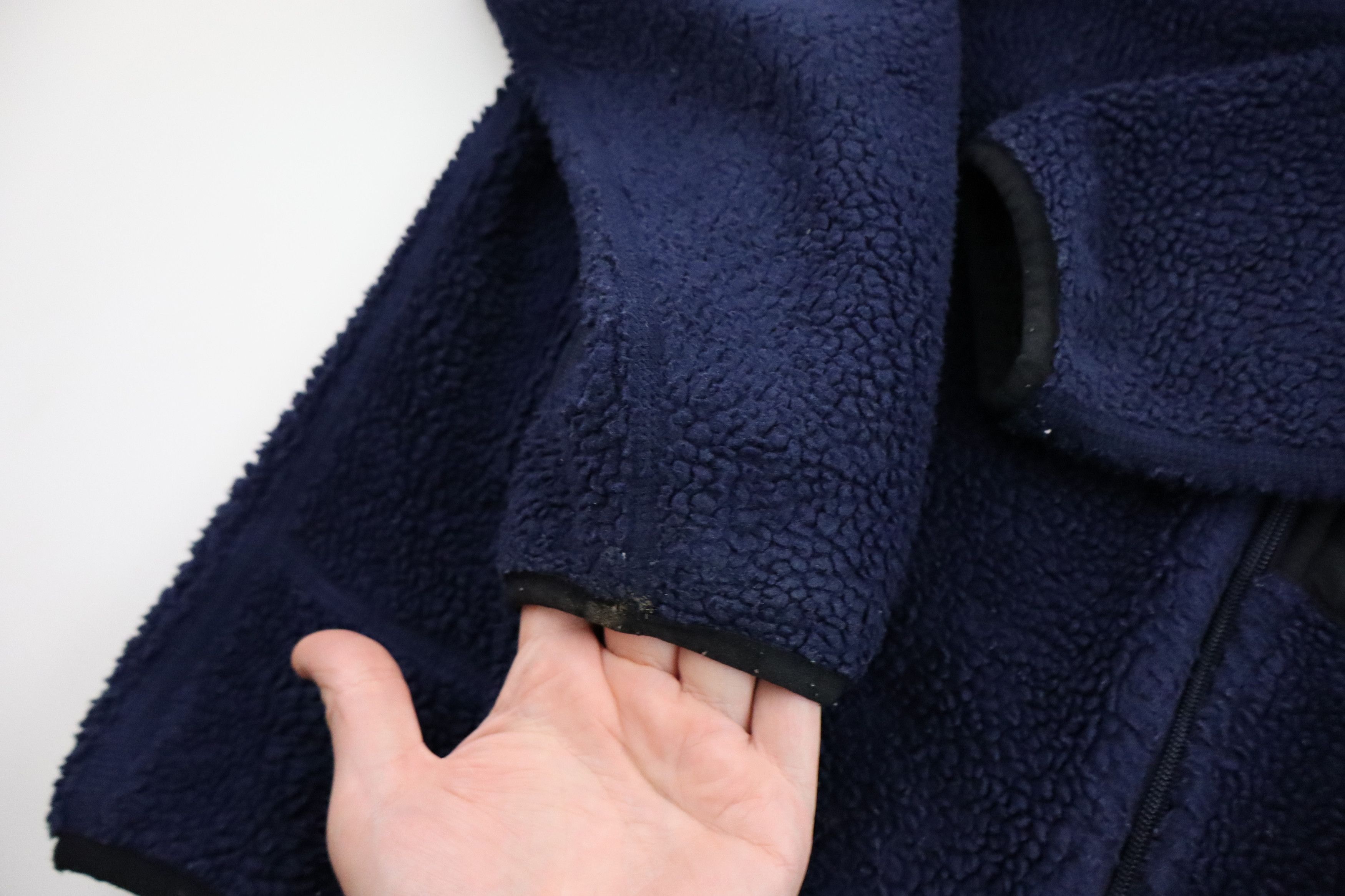 Carhartt × Patagonia × Supreme Patagonia Deep Pile Retro X Navy Y2K Fleece Jacket Large Size US L / EU 52-54 / 3 - 5 Thumbnail