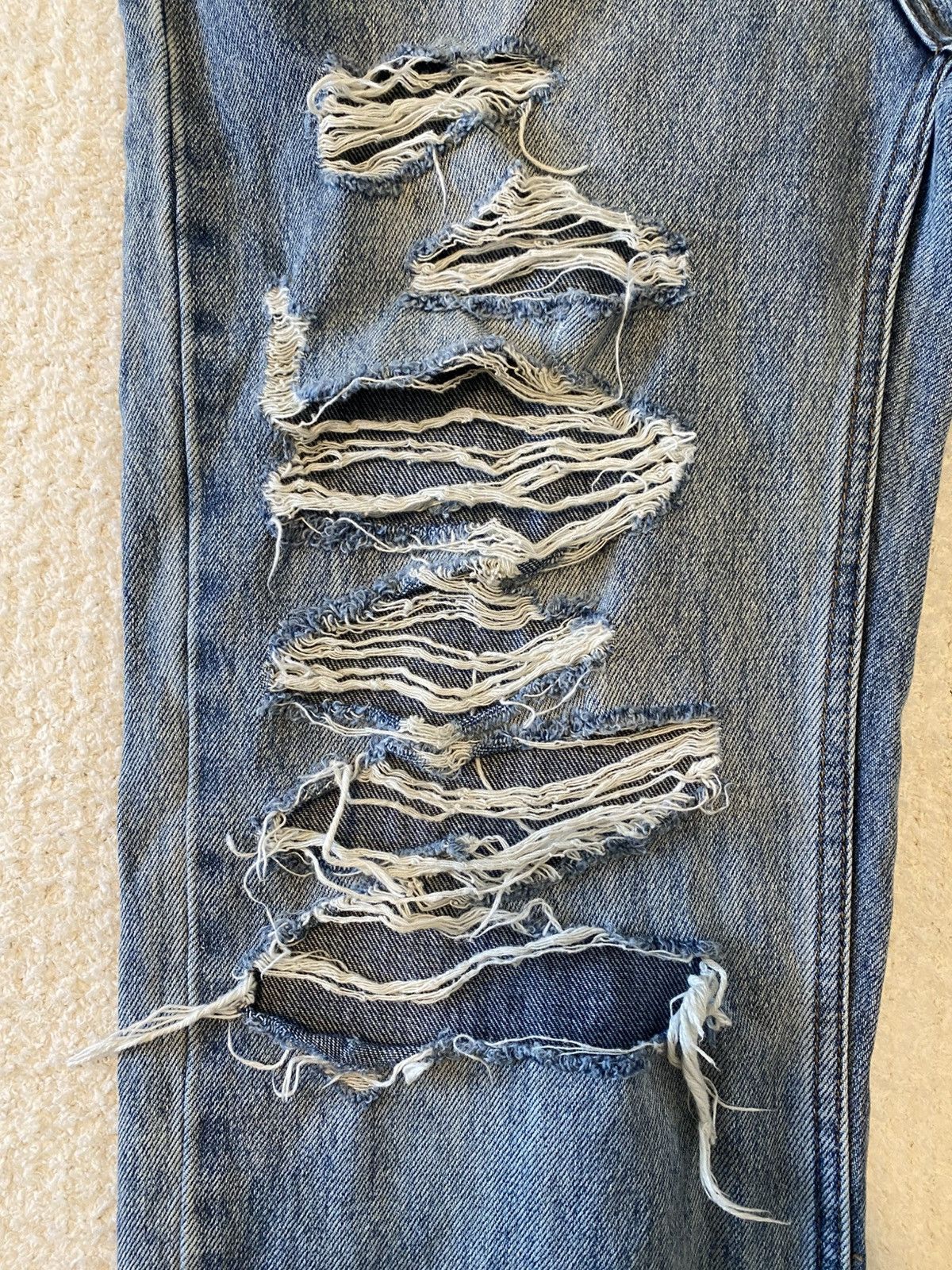 Ksubi Ksubi Playback Lifetime Dragged High-Rise Jeans Distressed Size 27" / US 4 / IT 40 - 10 Thumbnail