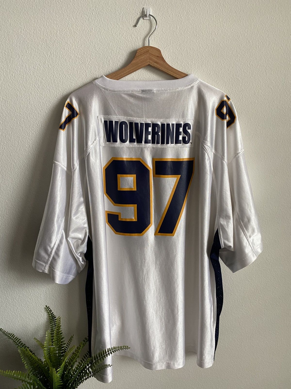 Starter Vintage 90s Michigan Wolverines Starter Jersey Size US XXL / EU 58 / 5 - 2 Thumbnail