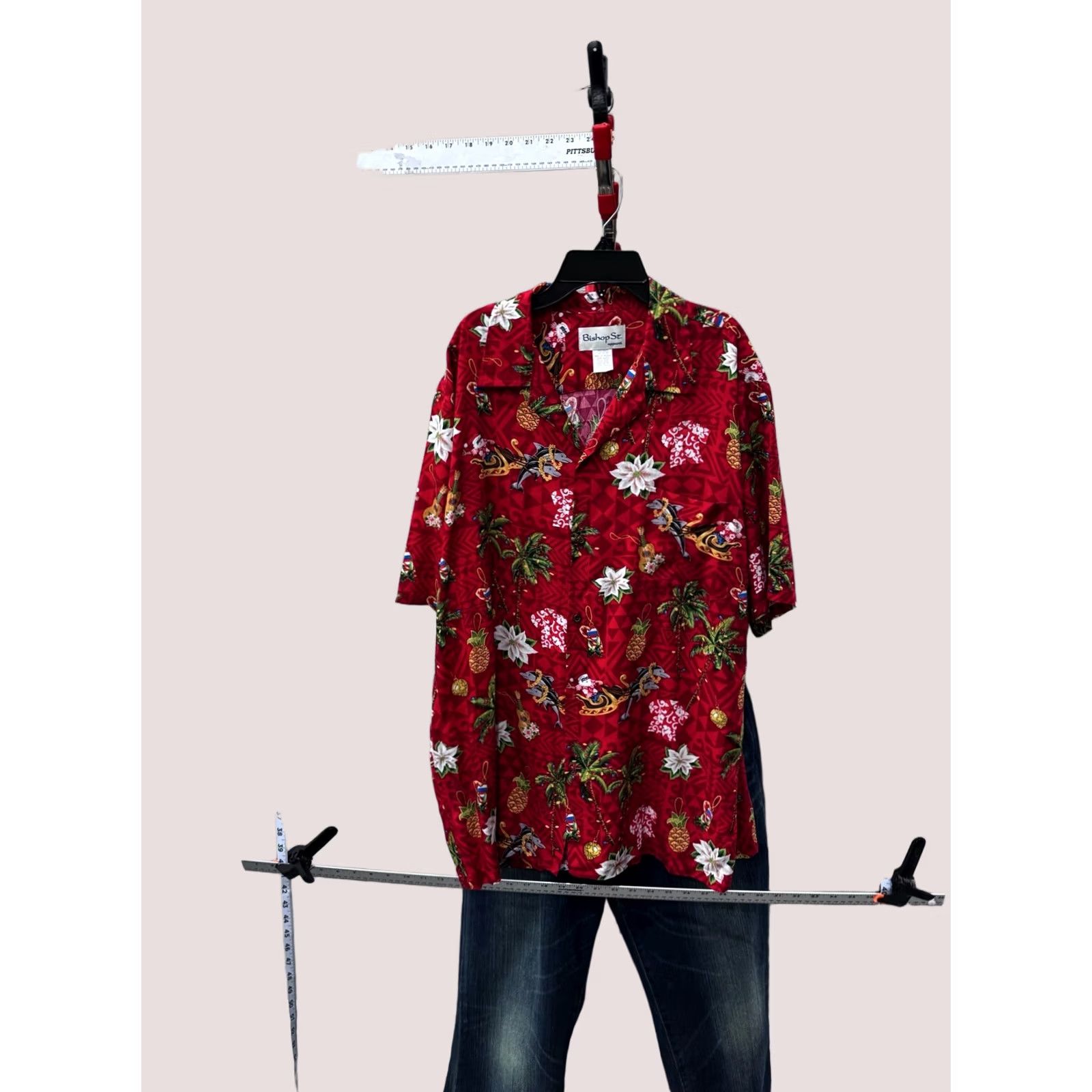 Vintage Bishop Street Hawaiian Santa Claus Christmas BUTTON UP SHIRT Large L Mens Size US L / EU 52-54 / 3 - 1 Thumbnail