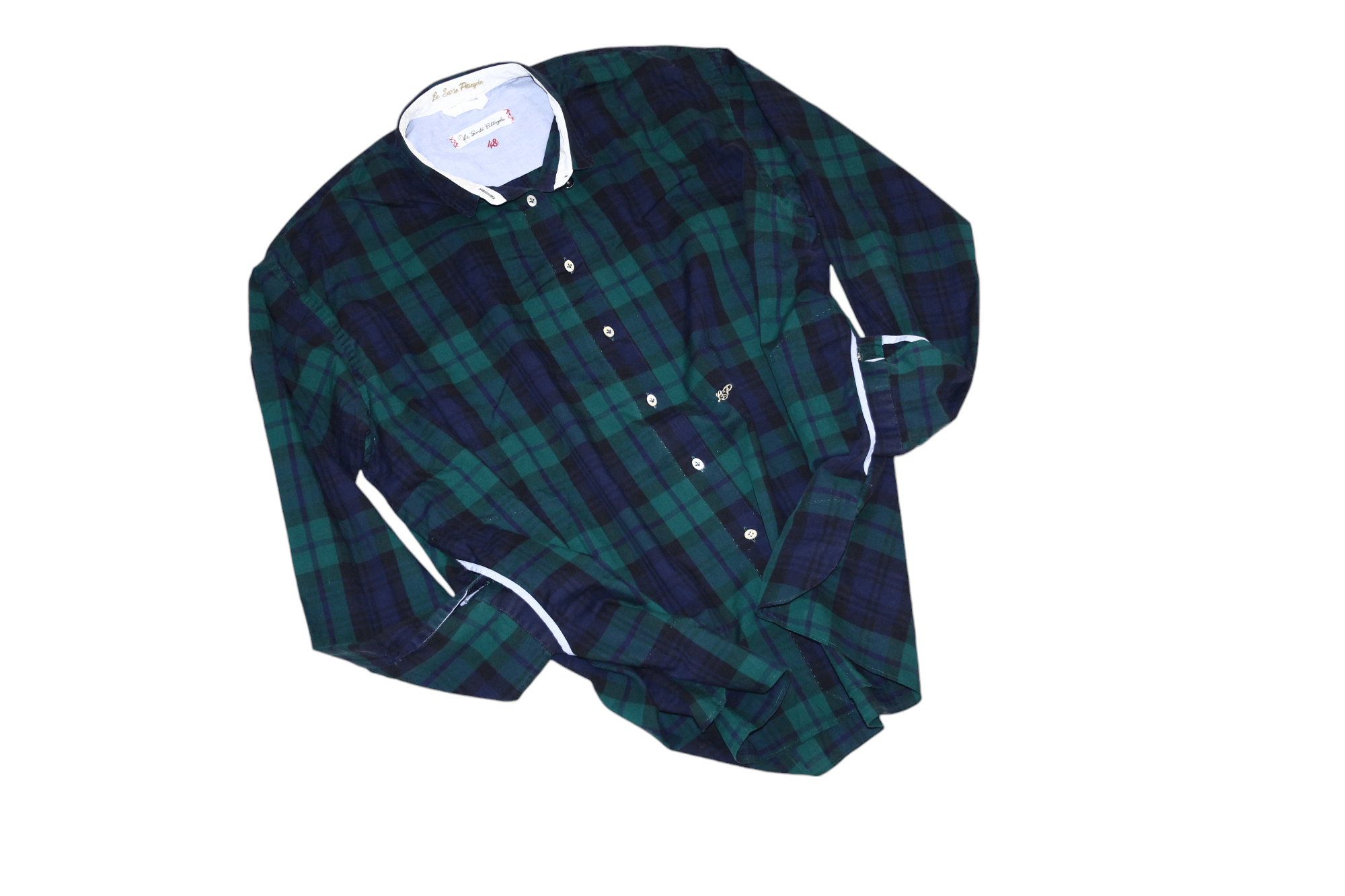Other Le Sarte Pettegole Checkered Poplin Cotton Casual Shirt Size XL / US 12-14 / IT 48-50 - 2 Thumbnail