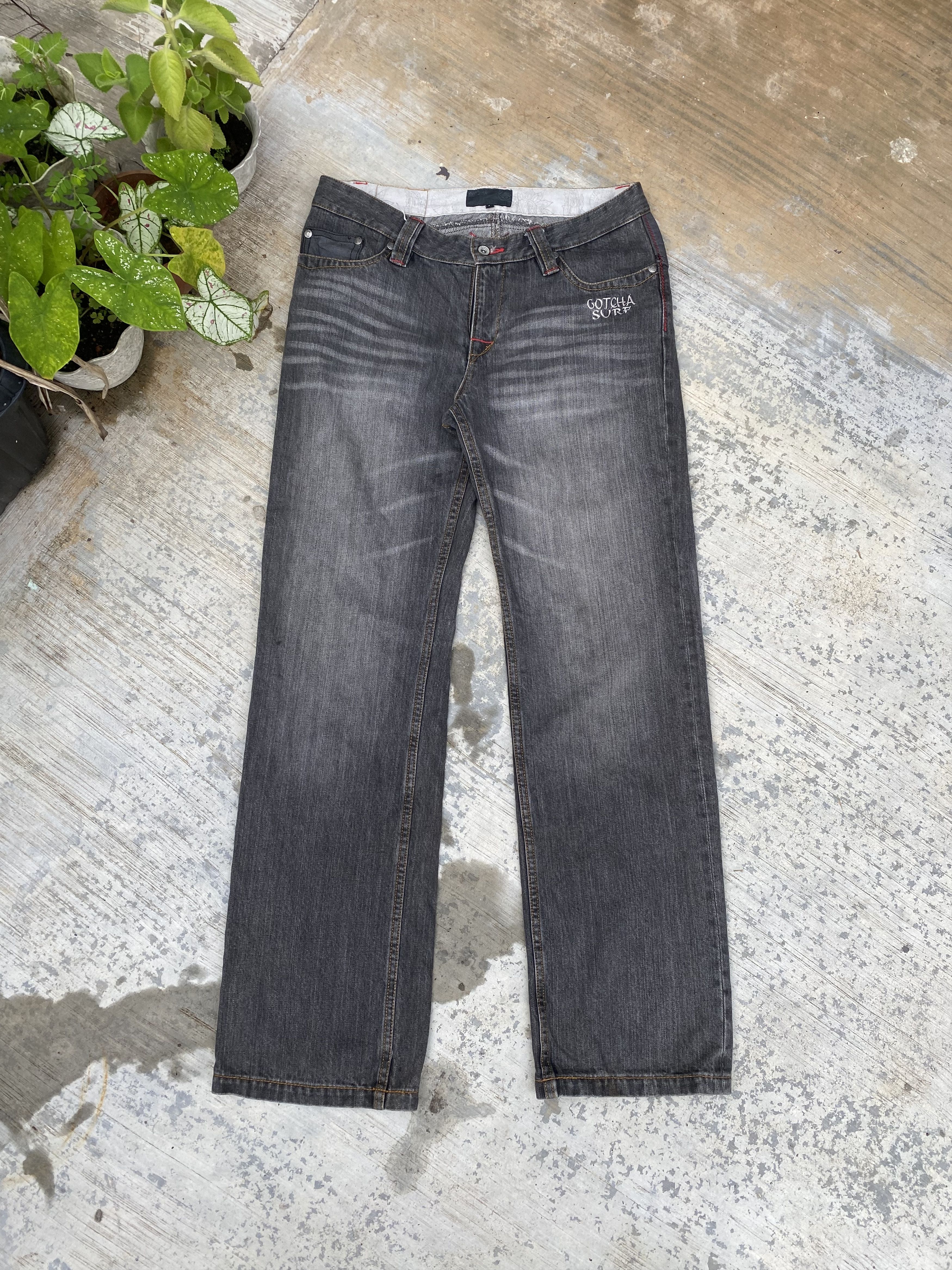 Gotcha Gotcha Surf Stonewash Denim Pant Size US 33 - 1 Thumbnail
