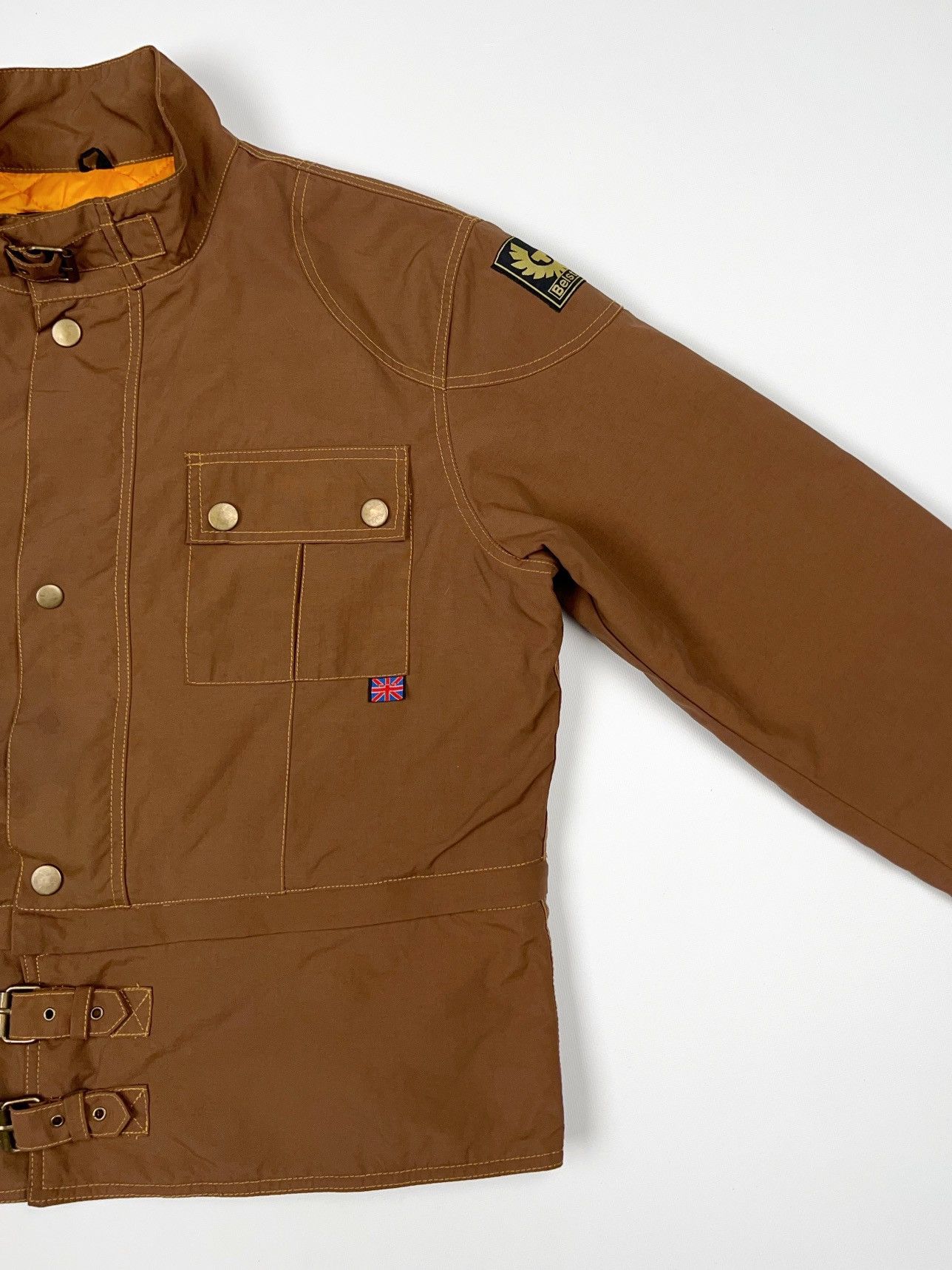 Belstaff Belstaff Gold Label Short Jacket Crop Bomber Zip Brown Biker Size XXL / US 16-18 / IT 52-54 - 8 Thumbnail
