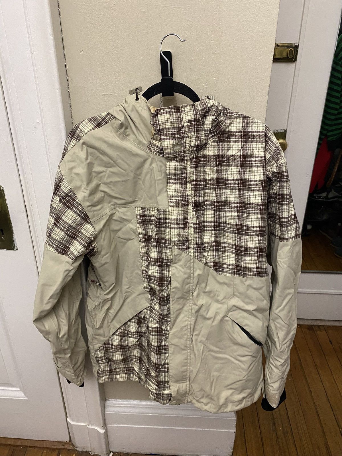 Quiksilver Quiksilver Todd Richards brown and cream plaid ski jacket Size US M / EU 48-50 / 2 - 2 Thumbnail