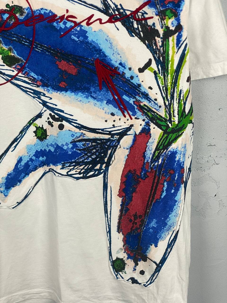 Desigual × Japanese Brand Desigual T Shirt Tee Overprint Abstract Print Short Sleeve Size US XL / EU 56 / 4 - 4 Thumbnail