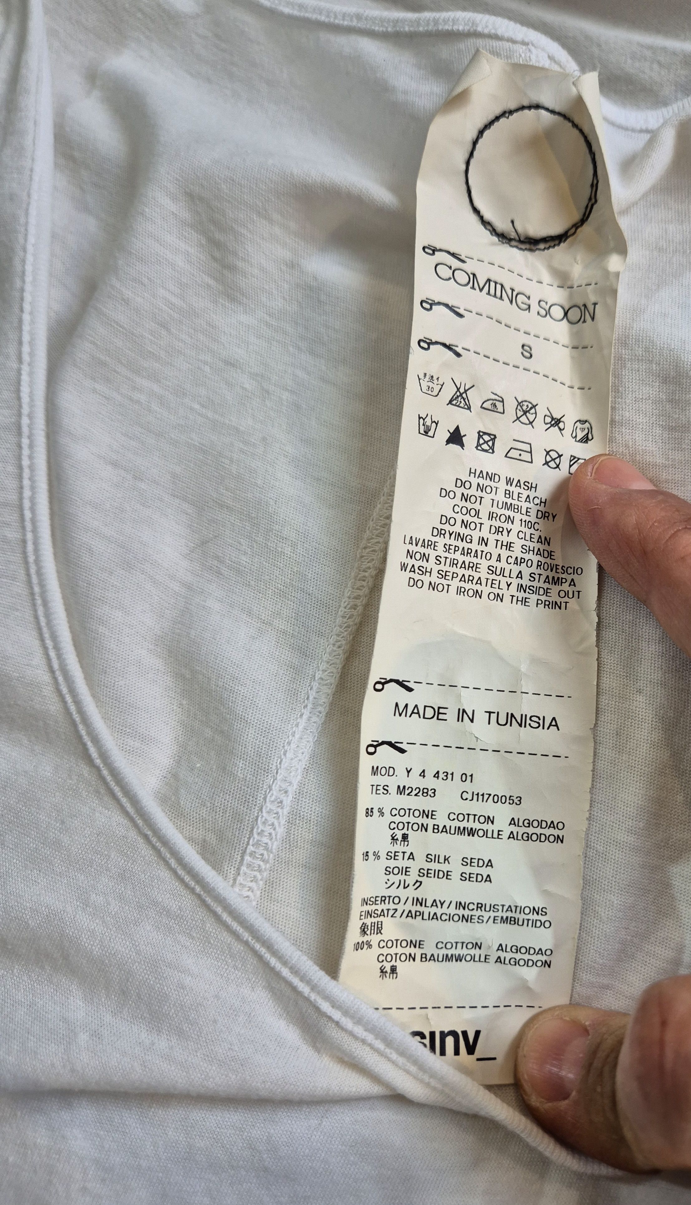 Yohji Yamamoto Yohji Yamamoto “Silver Thought” Tank Top. Coming Soon Line. Size S / US 4 / IT 40 - 11 Thumbnail