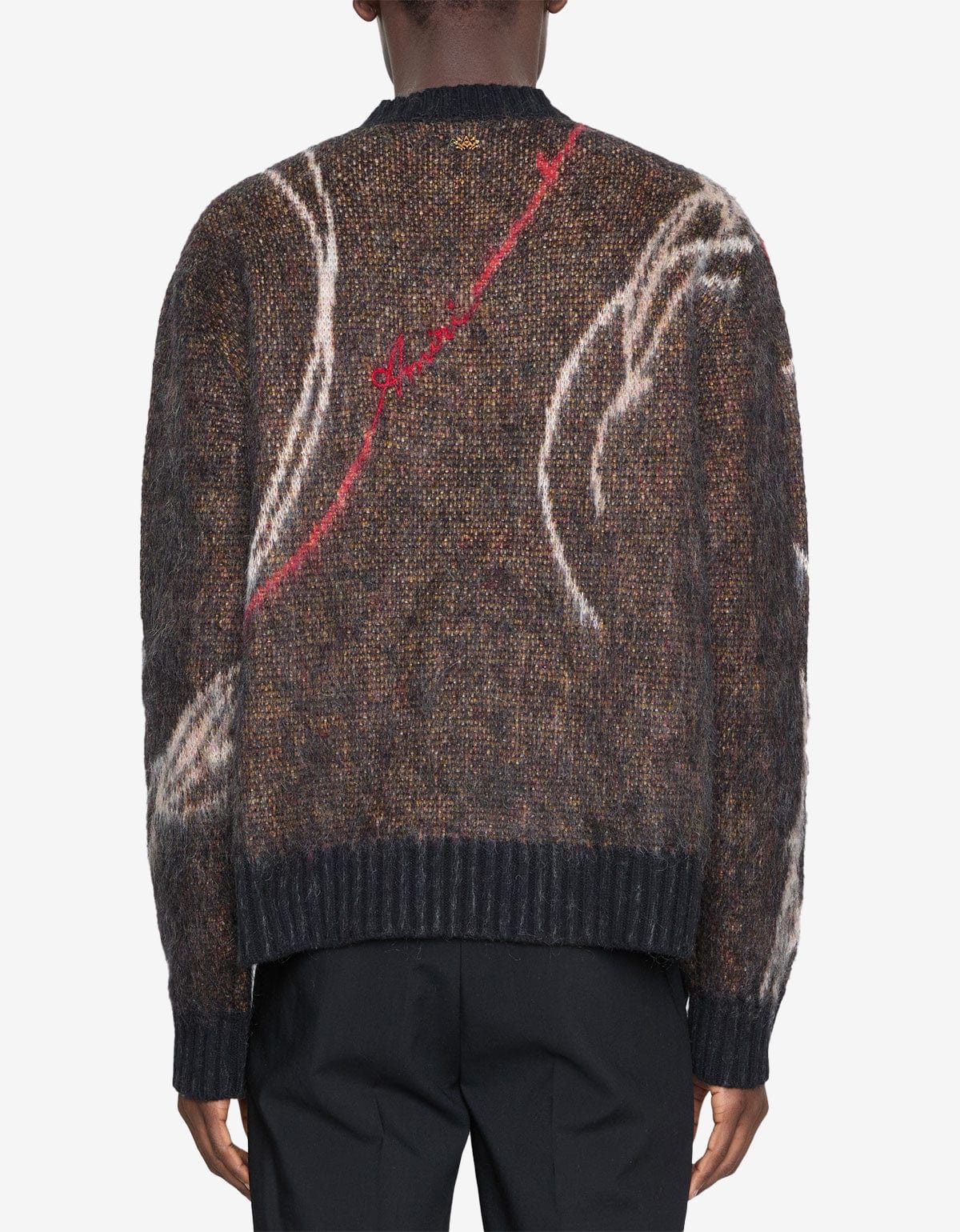 Amiri Amiri Brown Floral Sweater Size US M / EU 48-50 / 2 - 2 Thumbnail