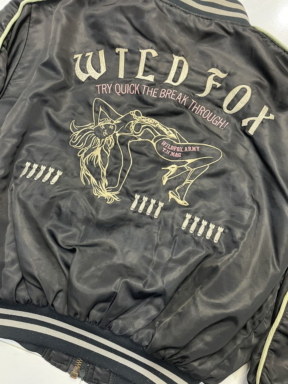 Vintage VTG Flyer’s Man Intermediate Reversible Sukajan Jacket Size US L / EU 52-54 / 3 - 3 Thumbnail