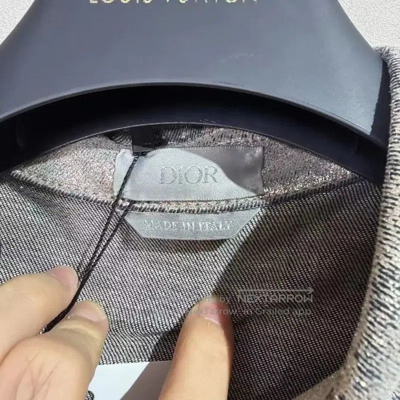 Dior Dior Gray Cotton Long Sleeve Shirt . Size US M / EU 48-50 / 2 - 3 Thumbnail