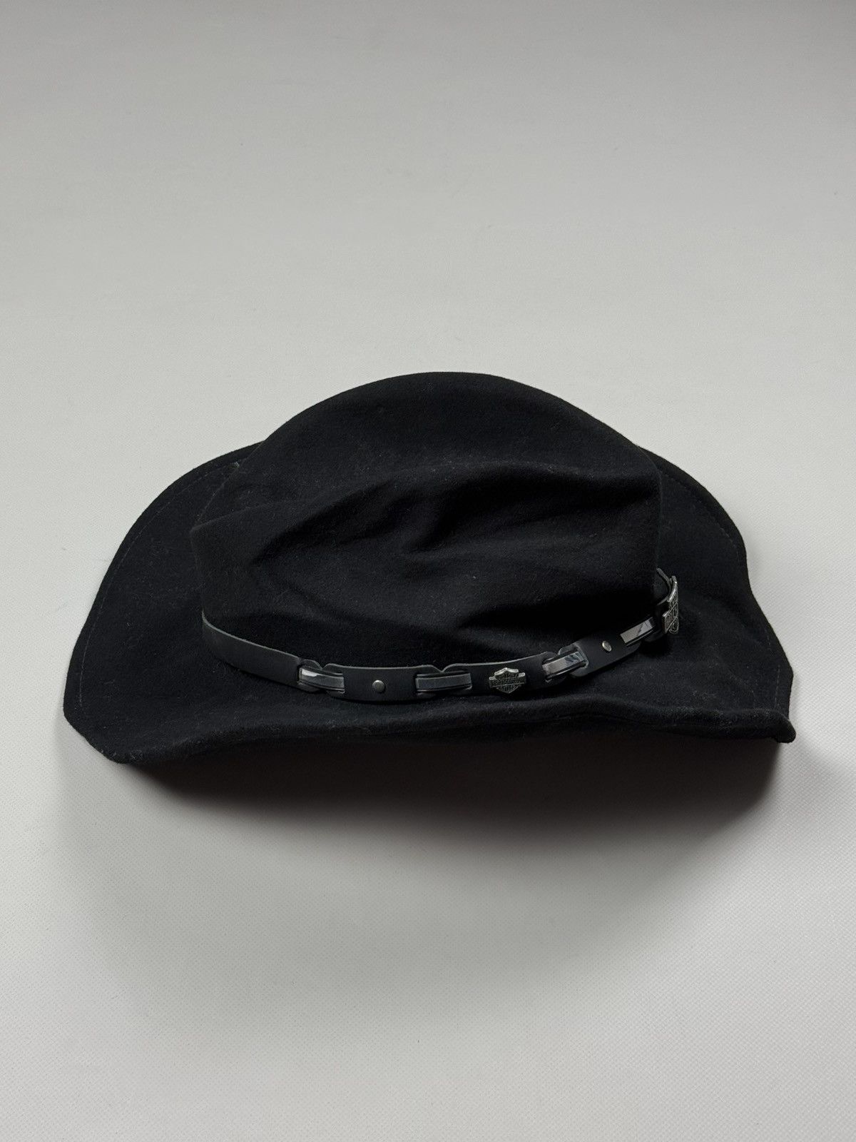 Harley Davidson Harley Davidson Western Wool Cowboy Hat Cap Size XL Size ONE SIZE - 7 Thumbnail