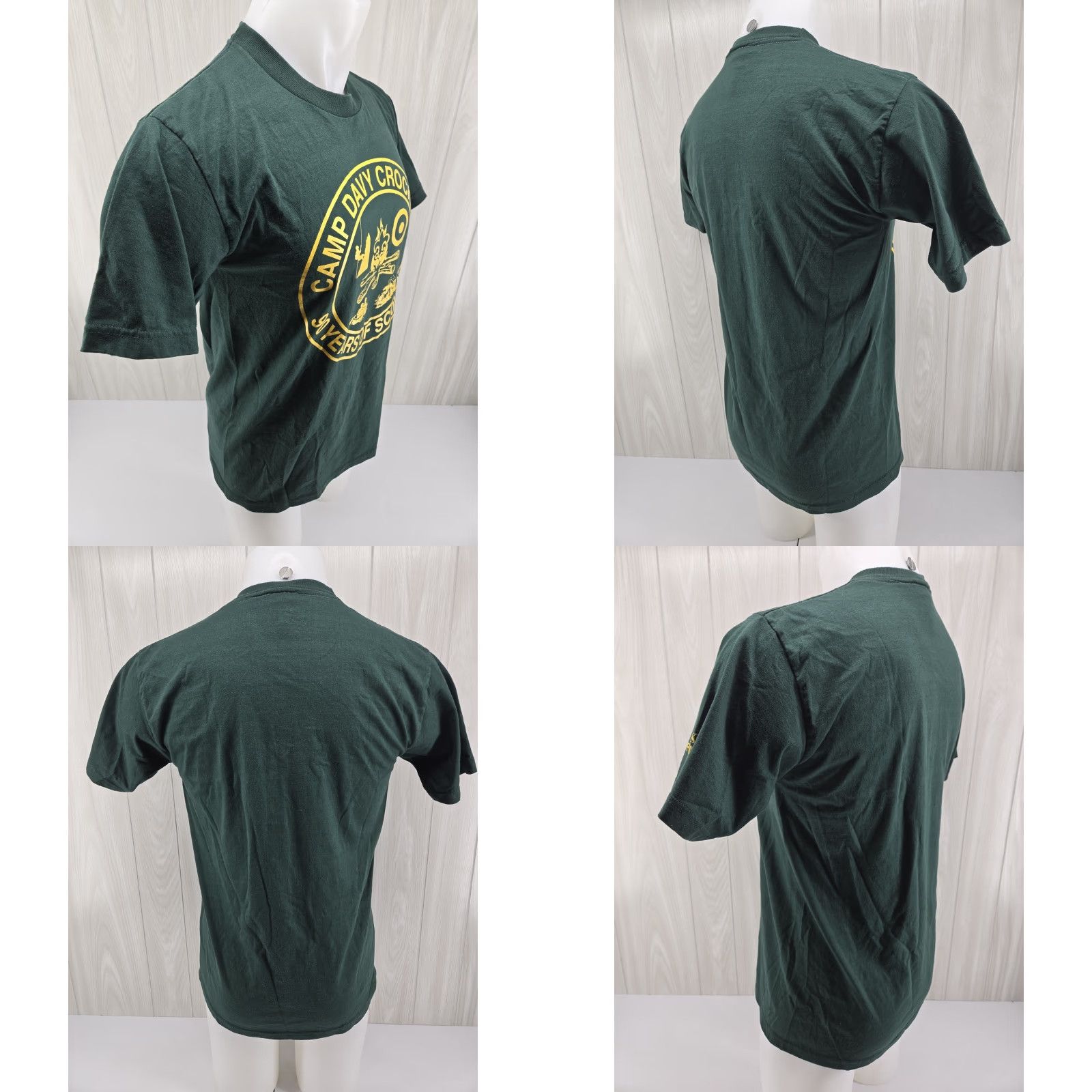 Jerzees VINTAGE Camp Davy Crockett Camp T-Shirt Size Medium BSA Boy Scouts STAFF 2000 Mens Shirt Green 90s Size US M / EU 48-50 / 2 - 8 Thumbnail