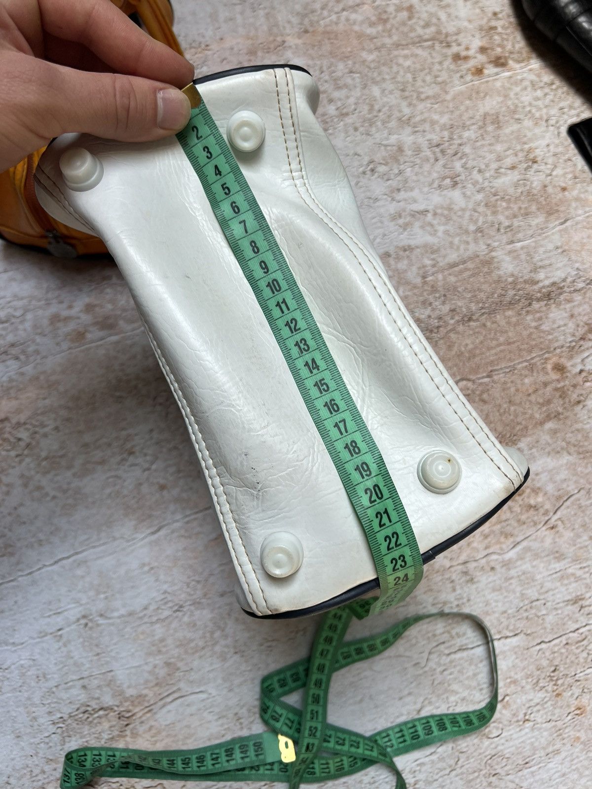 Puma × Vintage Puma vintage faux leather logo handle bag Size ONE SIZE - 9 Thumbnail
