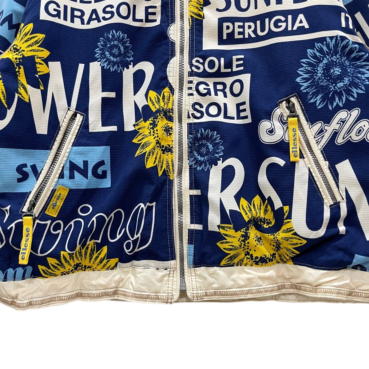 Ellesse × Vintage Vintage Ellesse Sunflower Perugia Reversible Hoodie Jacket Size US M / EU 48-50 / 2 - 9 Thumbnail