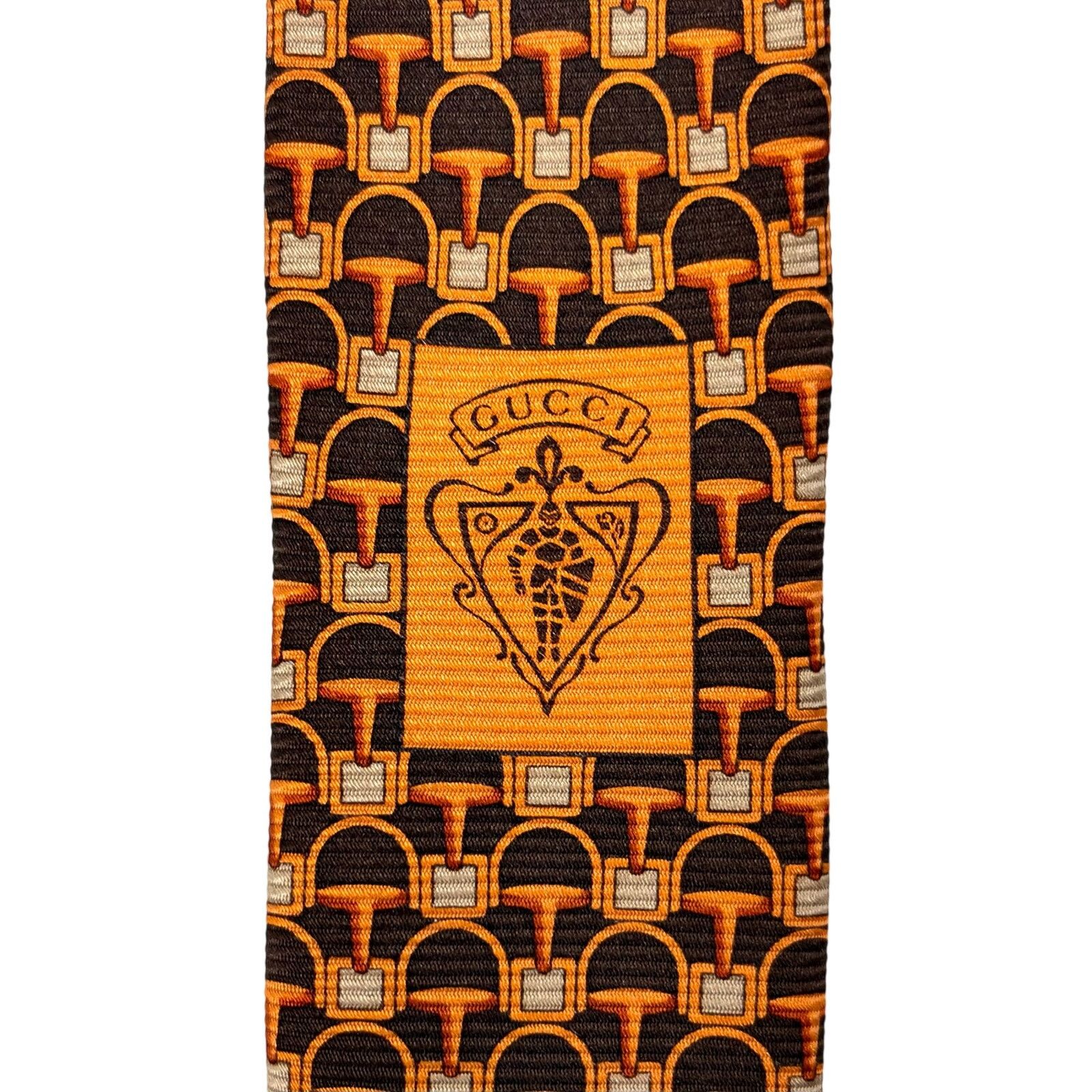 Gucci Gucci Vintage Abstract Pattern Tie Size ONE SIZE - 2 Thumbnail
