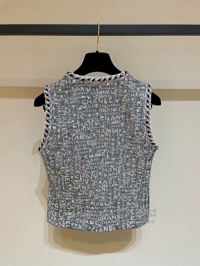 Chanel Chanel 24 spring and summer letter sequin colourful denim Size XS / US 0-2 / IT 36-38 - 6 Thumbnail