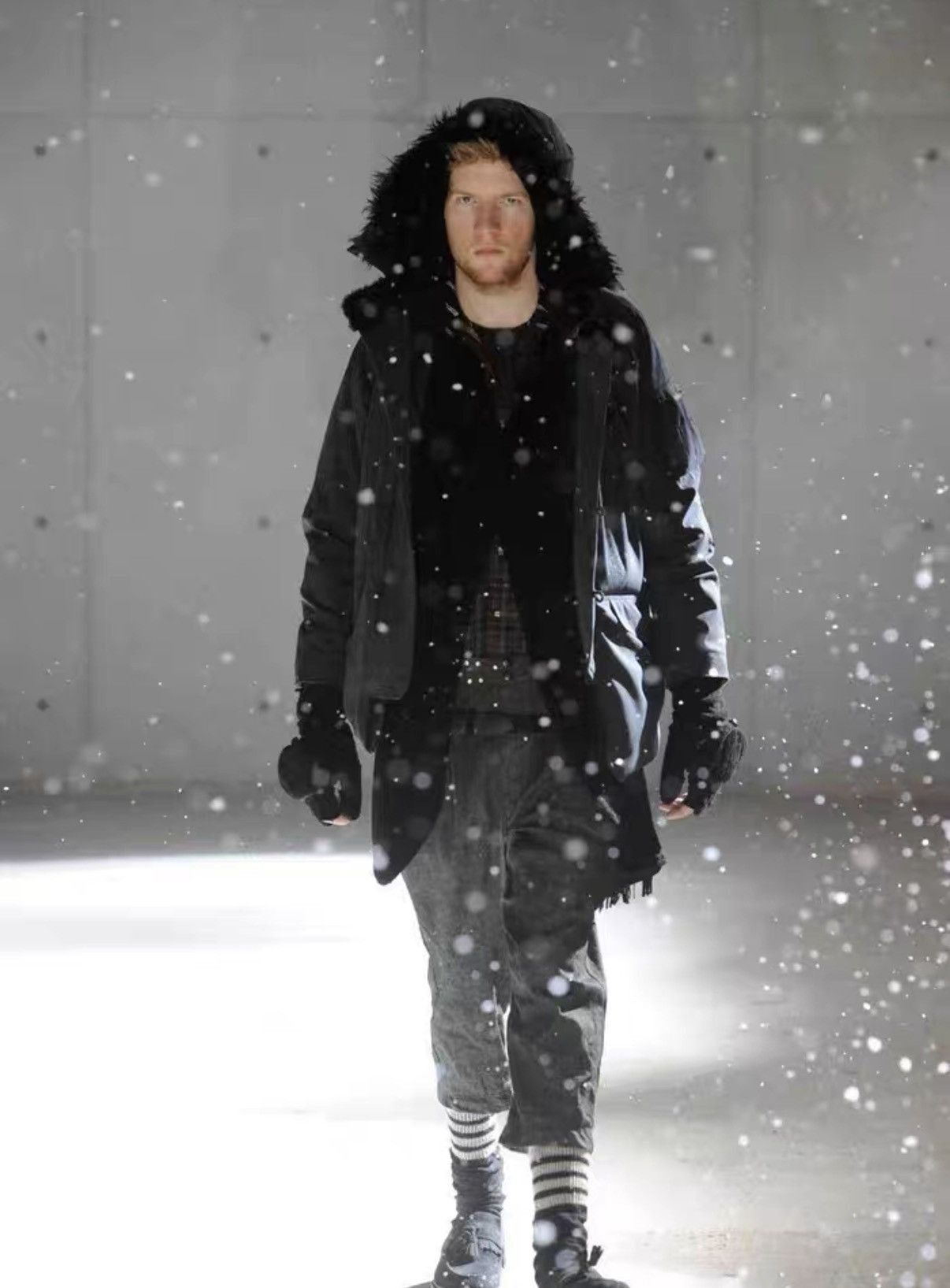White Mountaineering Brown Hooded Parka with Faux Fur Lining - XS Size US XXS / EU 40 - 9 Thumbnail