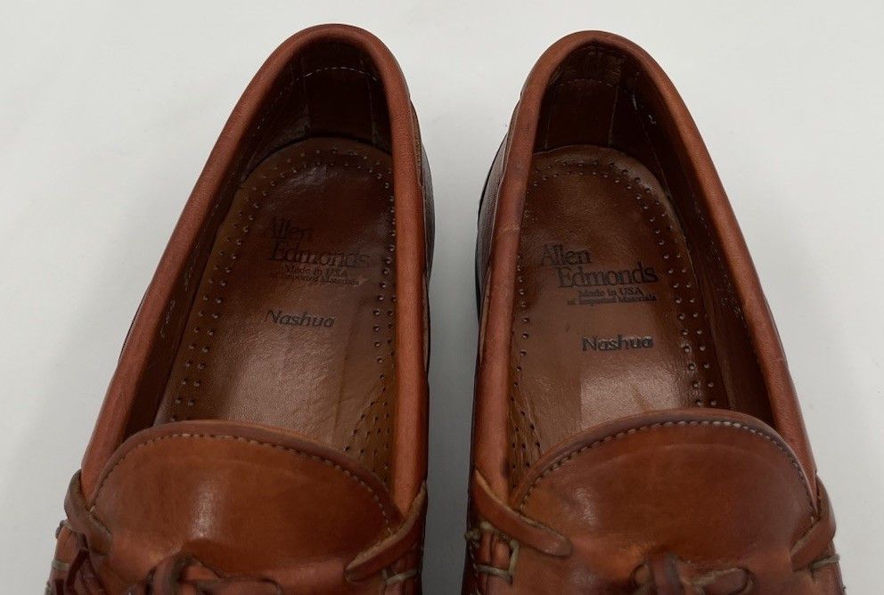 Allen Edmonds Allen Edmonds NASHUA Loafers Size 8.5E Tassel Brown Leather Size US 8.5 / EU 41-42 - 8 Thumbnail