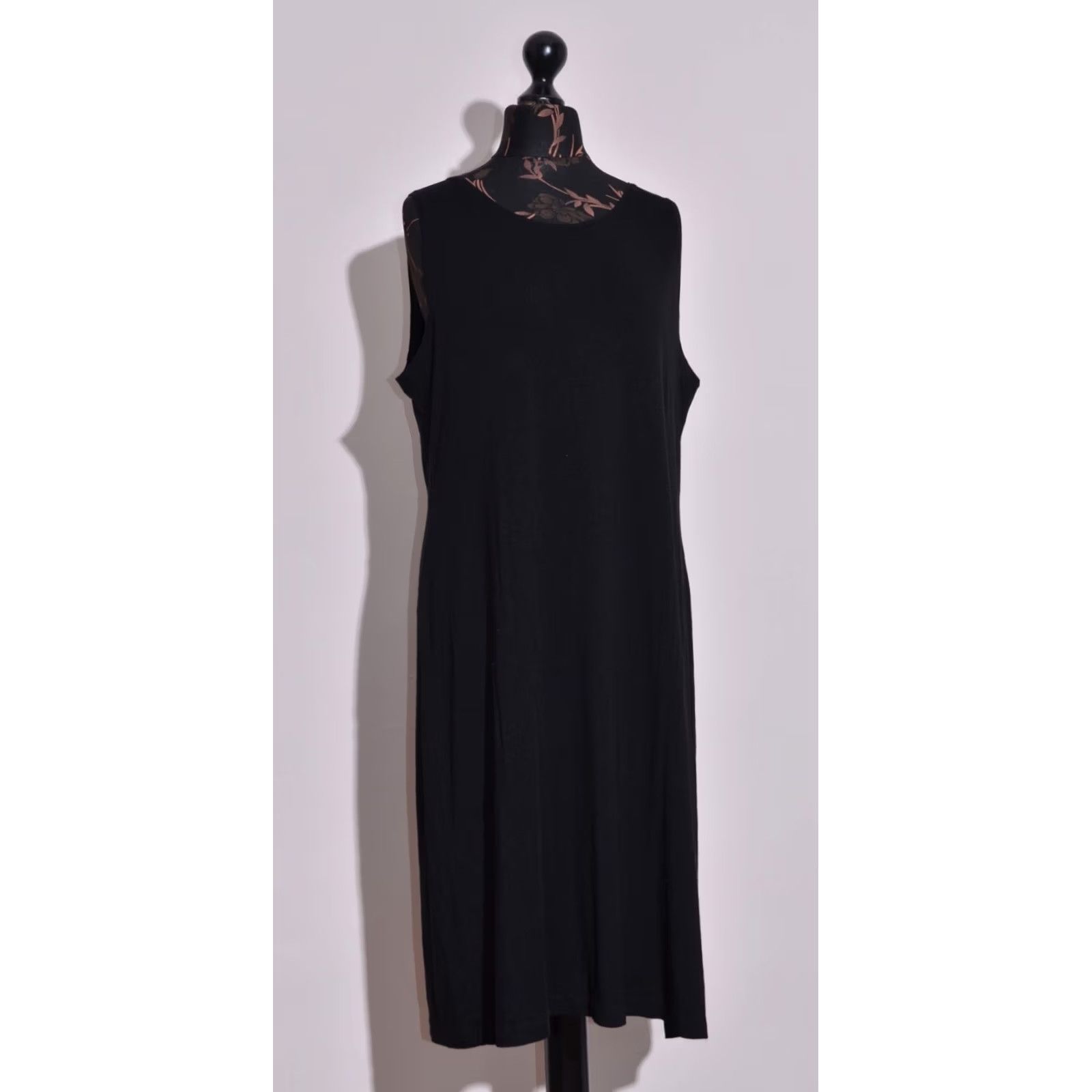 Vintage Gudrun Sjoden Womens Black Sleeveless Dress Stretchy Size XL Dress XS? Size XL / US 12-14 / IT 48-50 - 2 Thumbnail