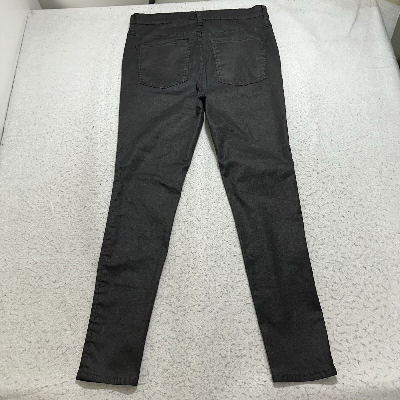 Madewell Madewell Women's 32 Black 10" High-Rise Skinny Jeans Coated Size 32" / US 10 / IT 46 - 8 Thumbnail