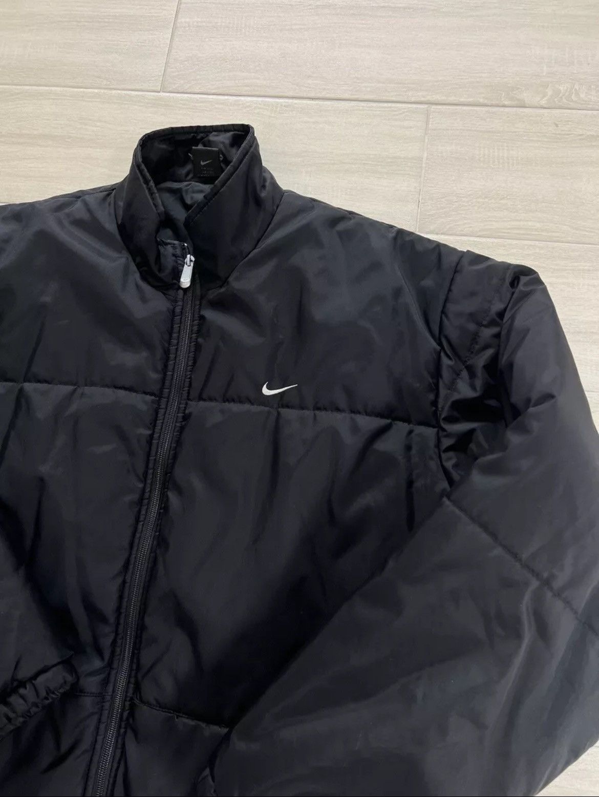 Nike × Vintage VTG jacket Nike black warm Full Zip Size US XL / EU 56 / 4 - 2 Thumbnail