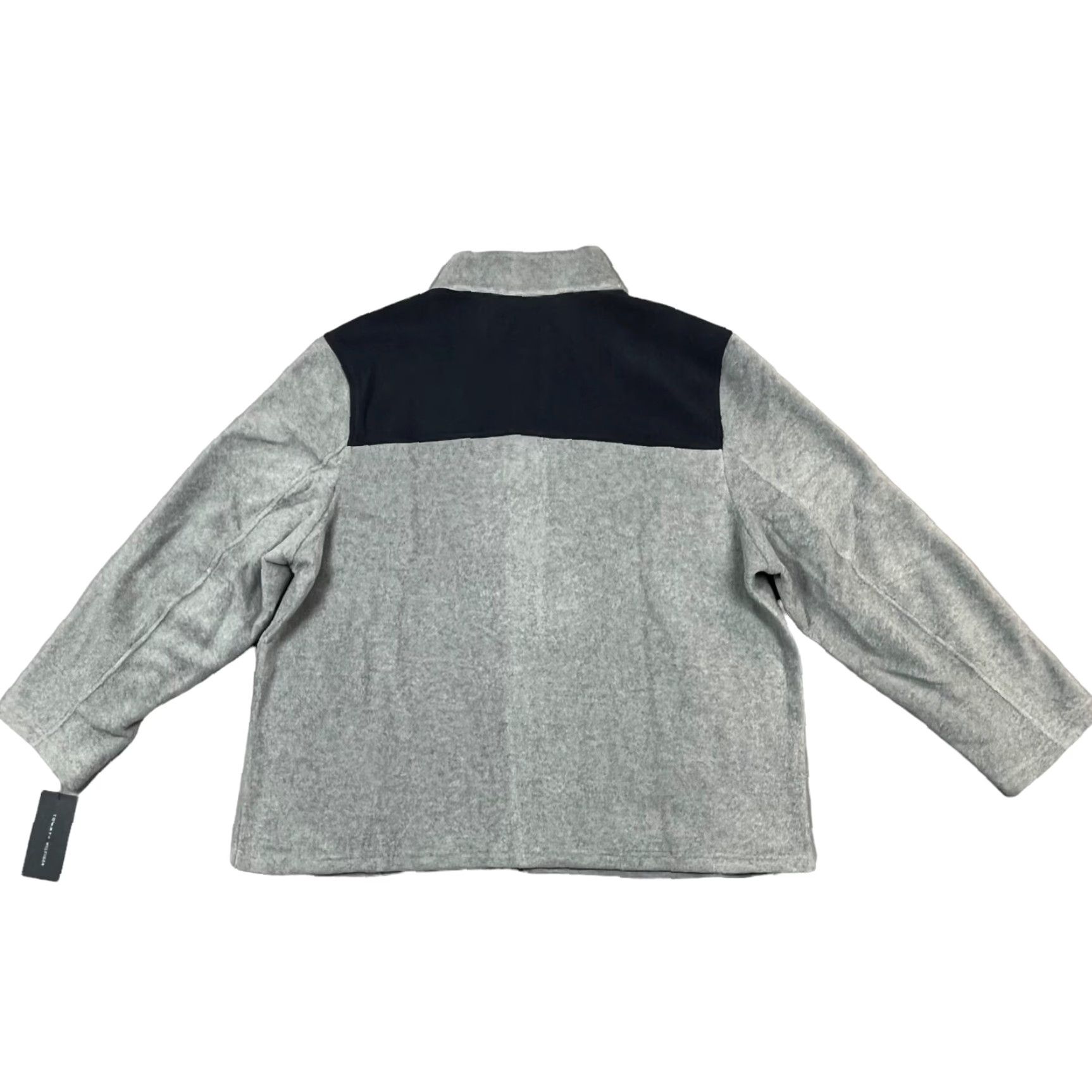 Tommy Hilfiger Tommy Hilfiger Mens Classic Polar Fleece Jacket 2XL Gray Navy Zippered Pockets Jacket Size US XXL / EU 58 / 5 - 3 Thumbnail