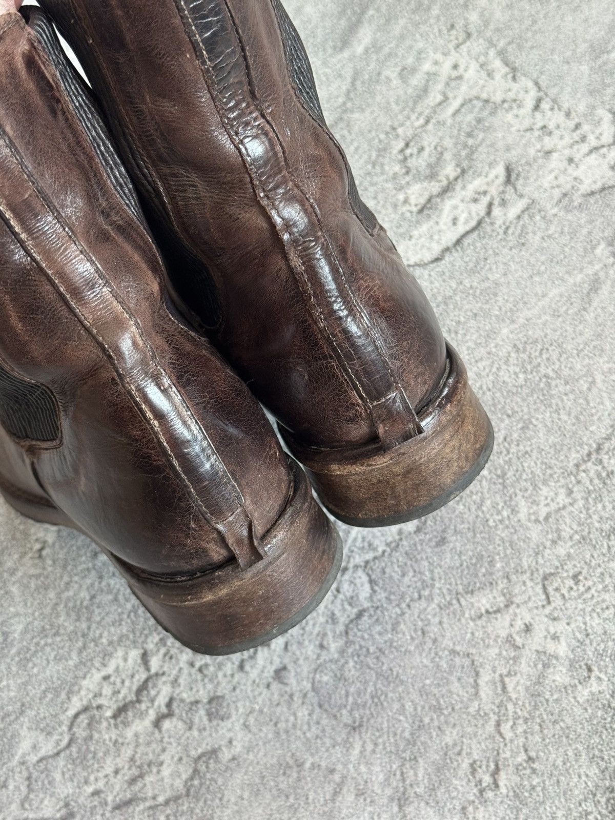 Shoto Shoto 41size brown leather Chelsea boost distressed style Size US 8 / EU 41 - 18 Thumbnail