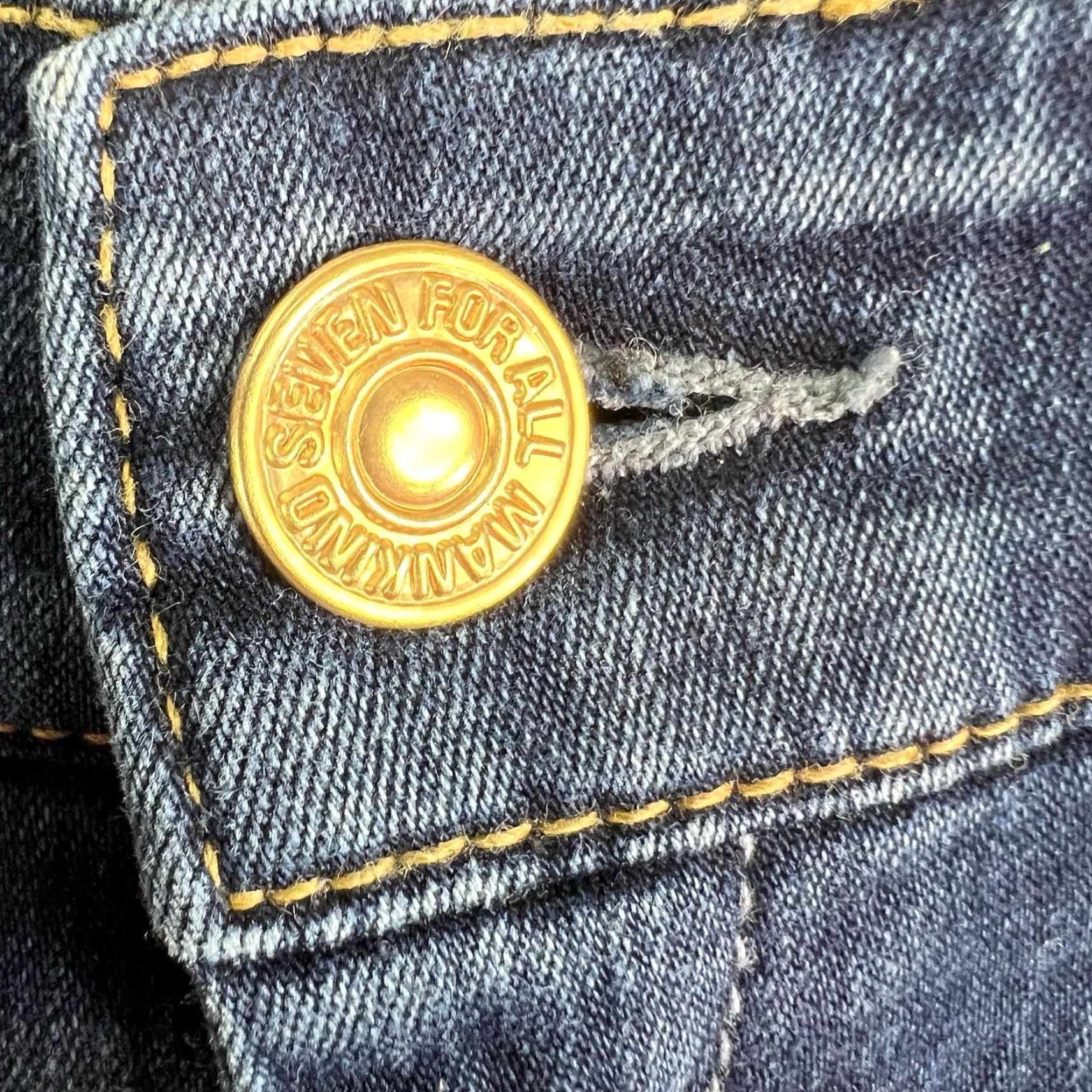 7 For All Mankind 7 For All Mankind Flare Jeans Women 29 Blue Denim 37 Inseam Zip 5-Pocket Size 29" - 6 Thumbnail