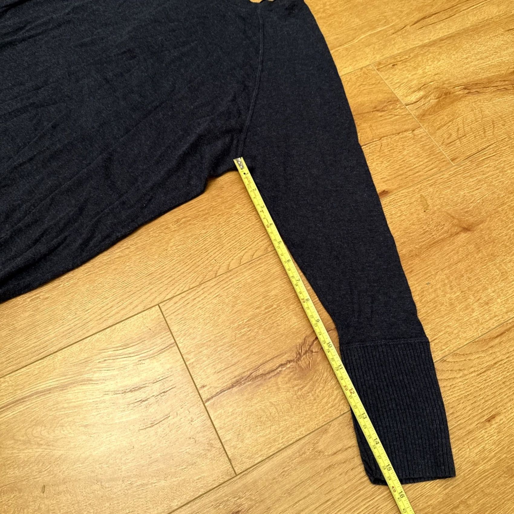 Vintage Shrinking Violet Anthropologie Blue Long Tunic Sweater Zip Back Detail Boho L Womens Sweater Size L / US 10 / IT 46 - 3 Thumbnail